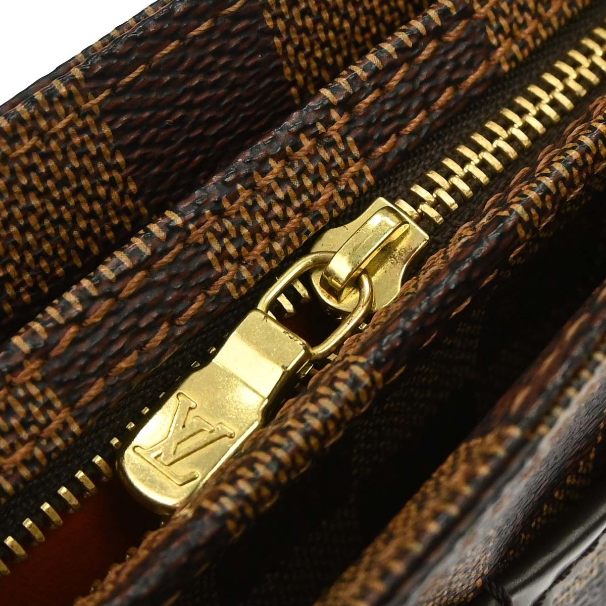 Louis Vuitton Aubagne Damier Ebene Brown Canvas Handbag (Pre-Owned)