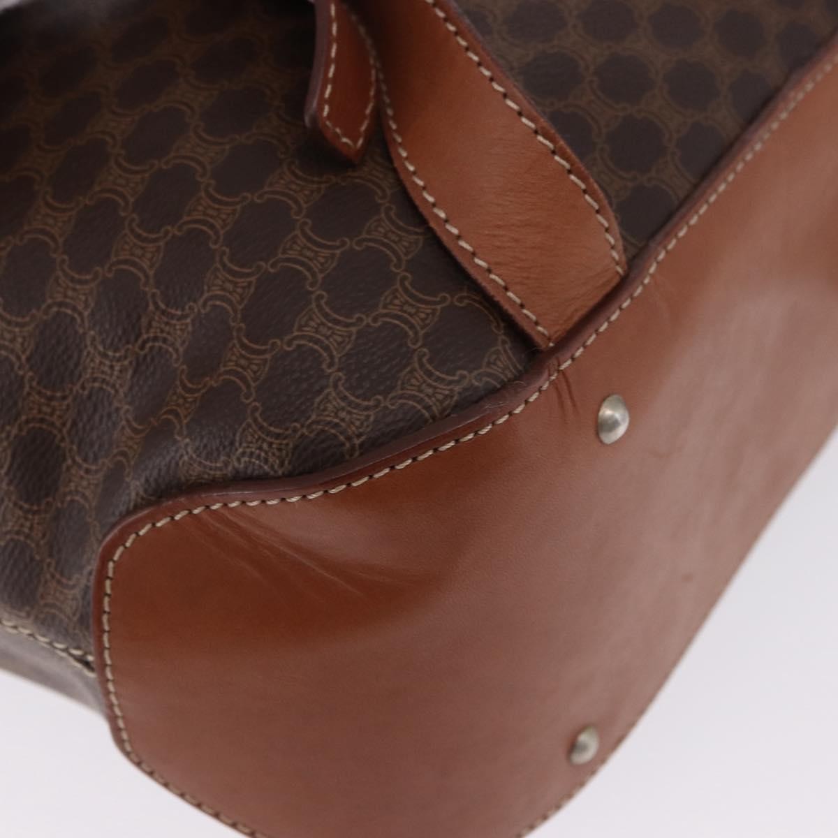 Celine Vintage Macadam Canvas Brown Canvas Backpack Bag (Pre-Owned)