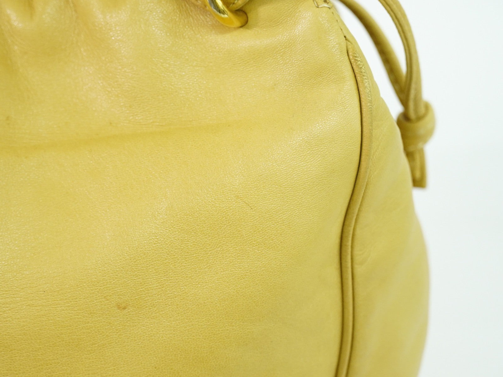 Loewe Anagram Tote Leather Beige Leather Tote Bag Bag (Pre-Owned)