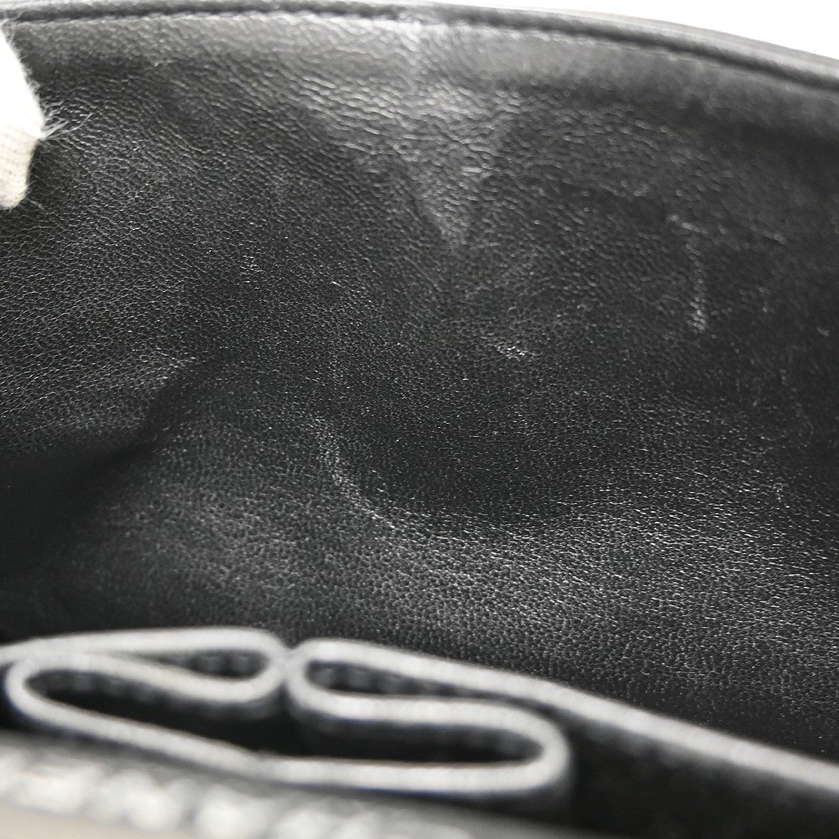 Chanel Timeless - Classic Double Flap Quilted Crinkled Patent Black Patent_Leather Shoulder Bag Bag (Pre-Owned)