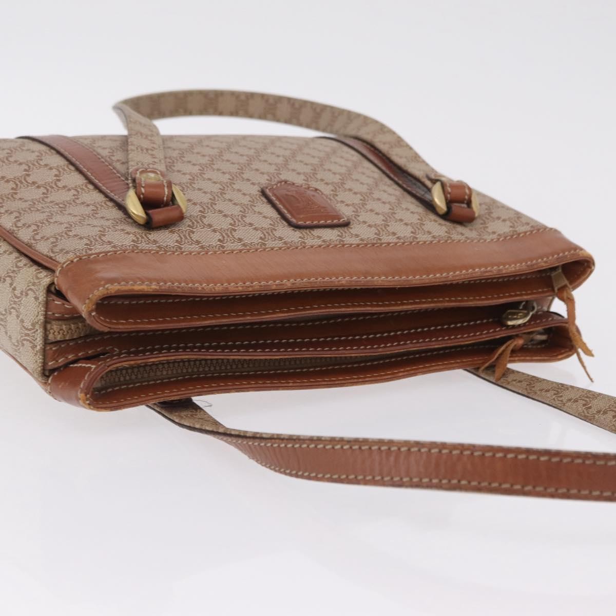 Celine Tote Canvas Beige Canvas Tote Bag Bag (Pre-Owned)