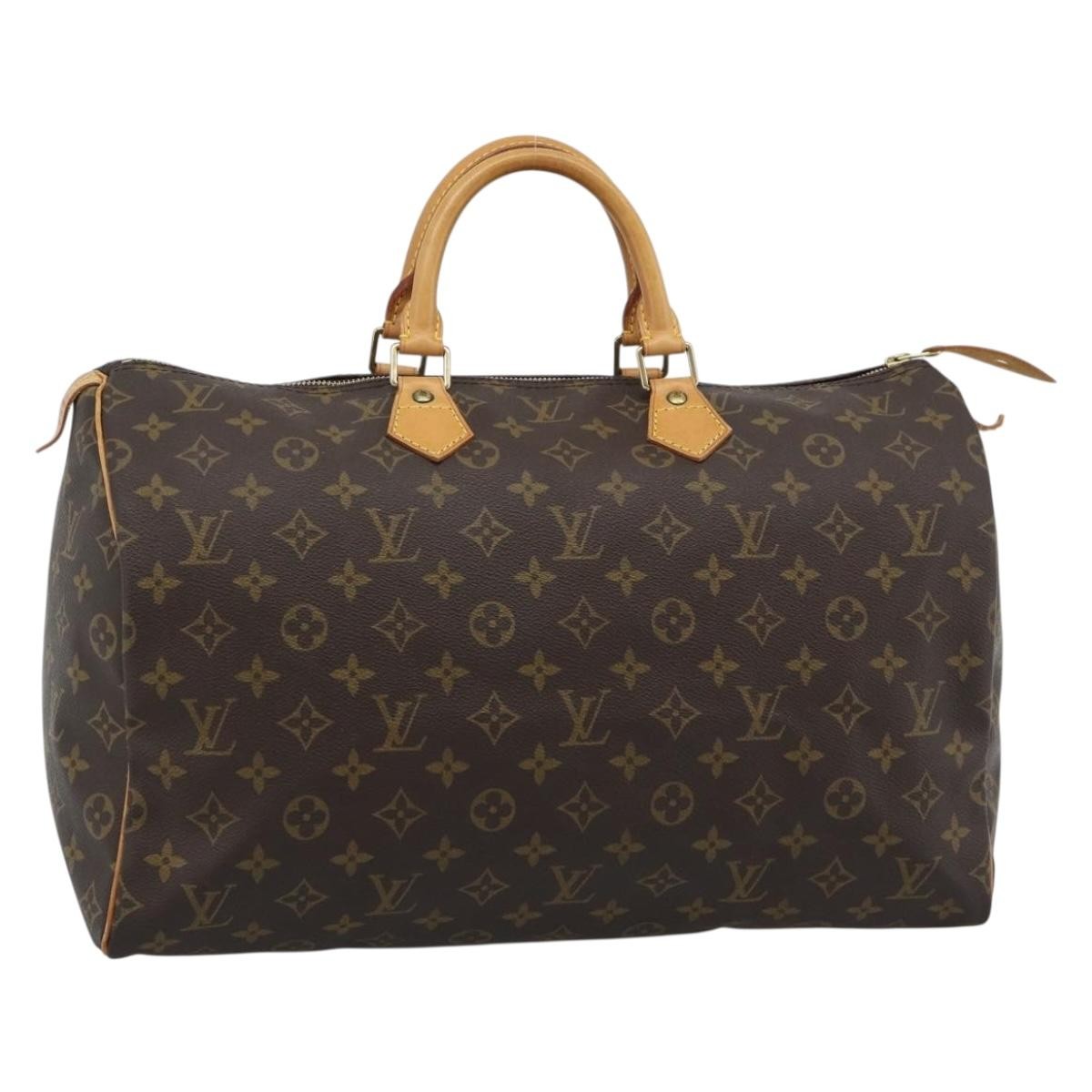 Louis Vuitton Speedy Monogram Canvas Brown Canvas Handbag (Pre-Owned)