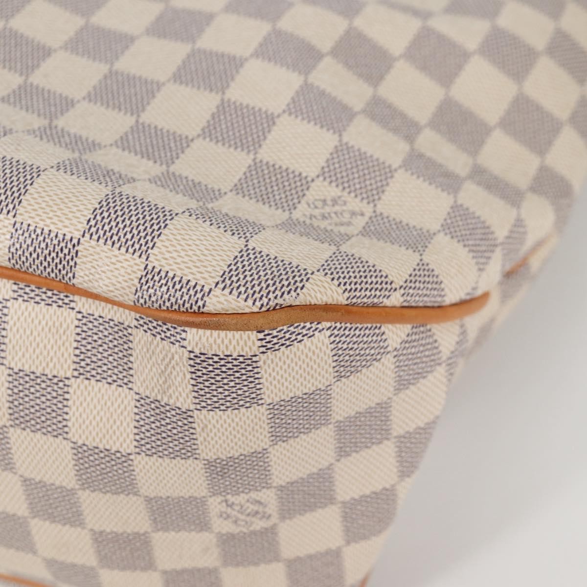 Louis Vuitton Delightful Nm Damier Ebene White Canvas Bag (Pre-Owned)