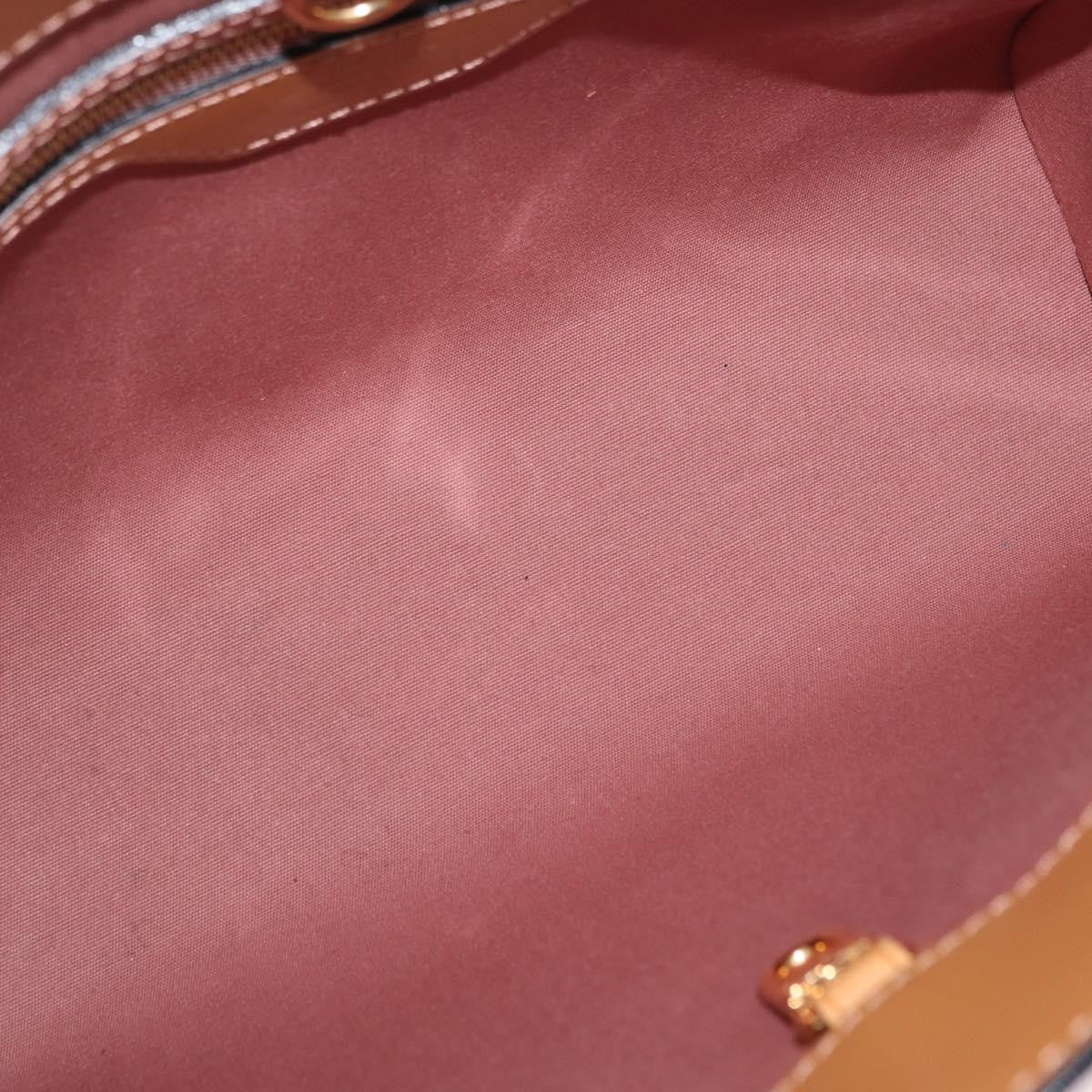 Louis Vuitton Catalina Monogram Vernis Brown Patent_Leather Handbag (Pre-Owned)