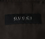 Gucci Men's Windbreak Blouse Brown Silk Jacket