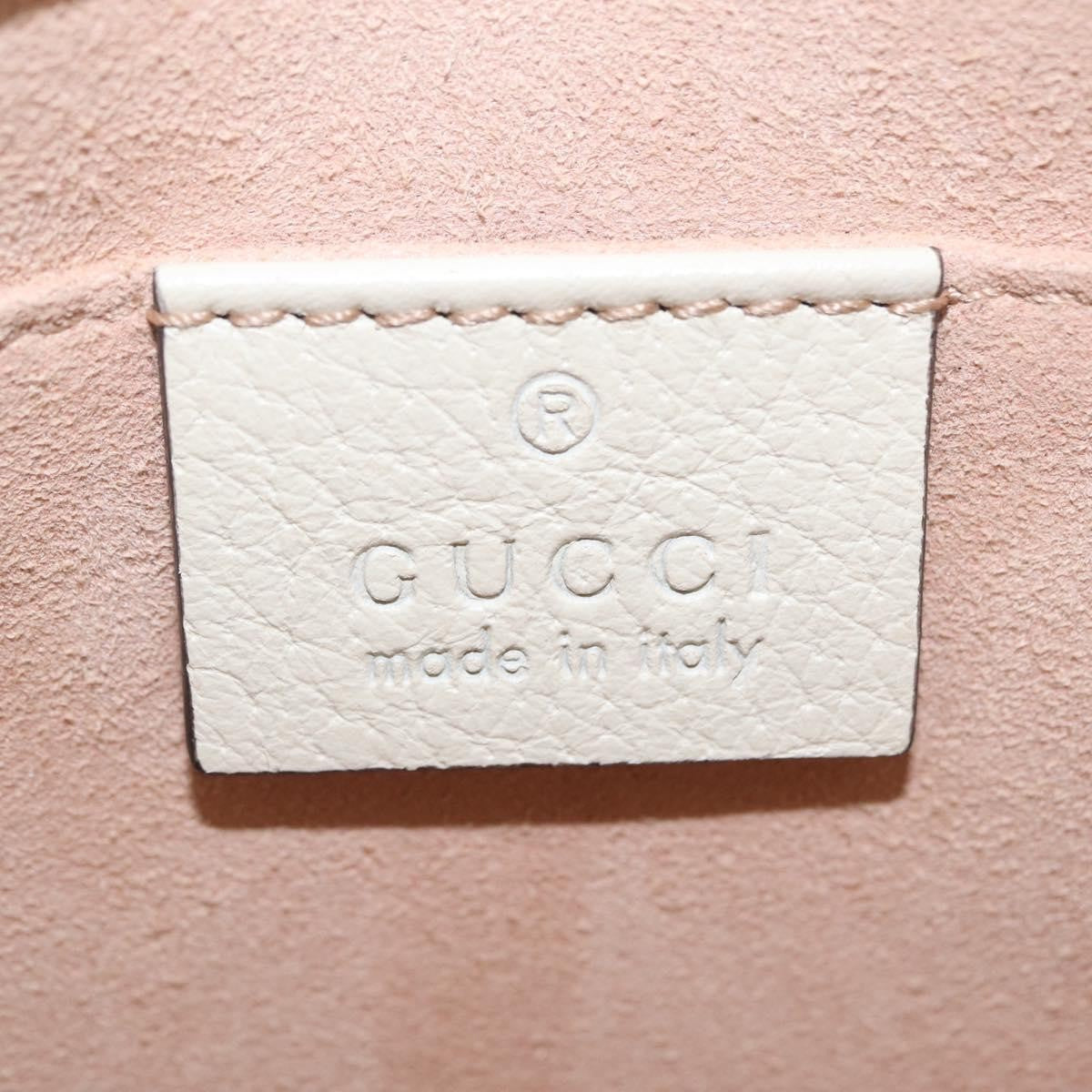 Gucci Totem Leather Beige Leather Shoulder Bag Bag (Pre-Owned)