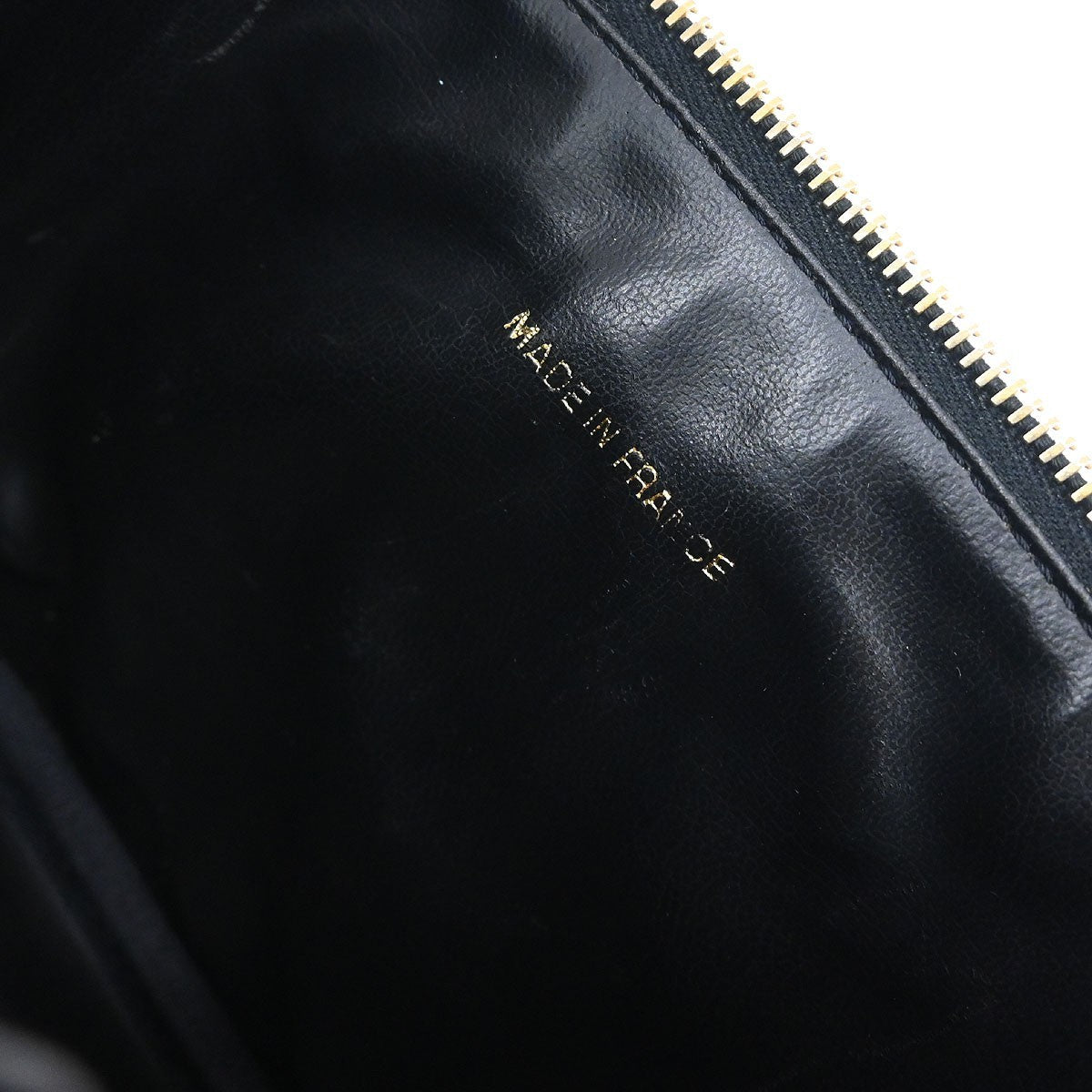 Chanel Vintage Timeless Cosmetic Case Caviar Black Leather Handbag (Pre-Owned)