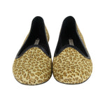 Bottega Veneta Women's Leather / Pony Hair Cheetah Print Flats 338267 8465