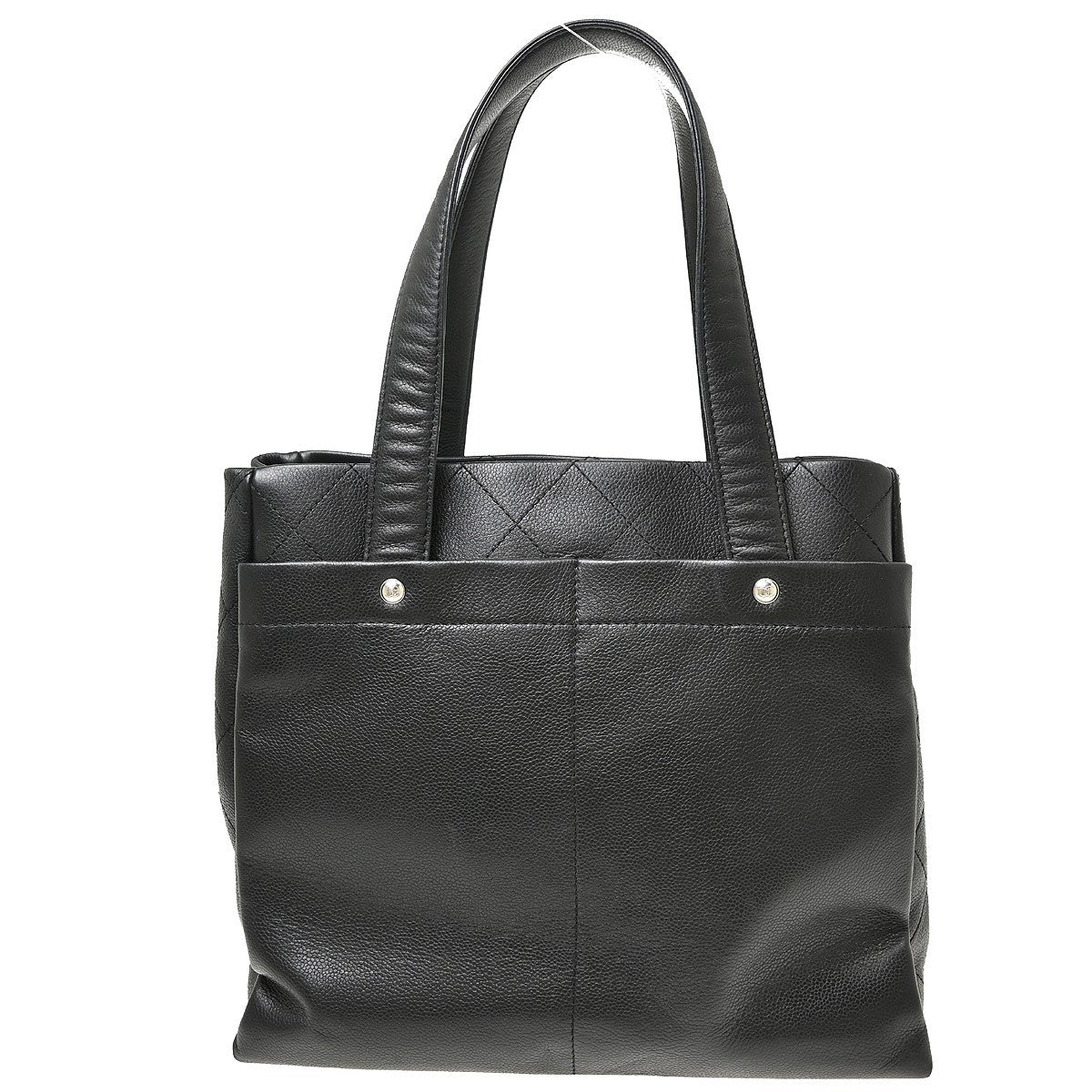 Chanel Ultimate Executive Caviar Black Leather Tote Bag Bag (Pre-Owned)