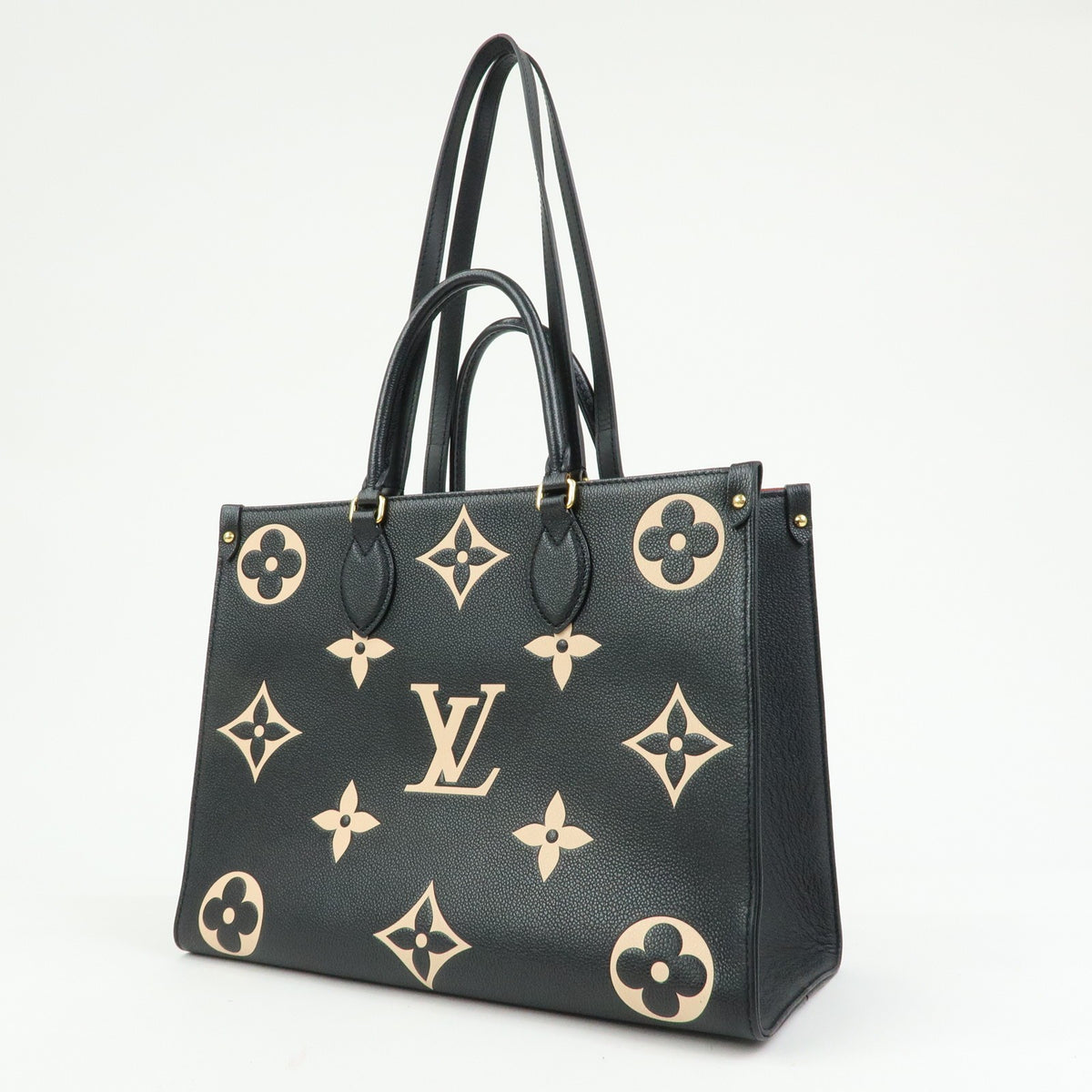 Louis Vuitton Onthego Bicolor Monogram Empreinte Giant Black Leather Tote Bag Bag (Pre-Owned)