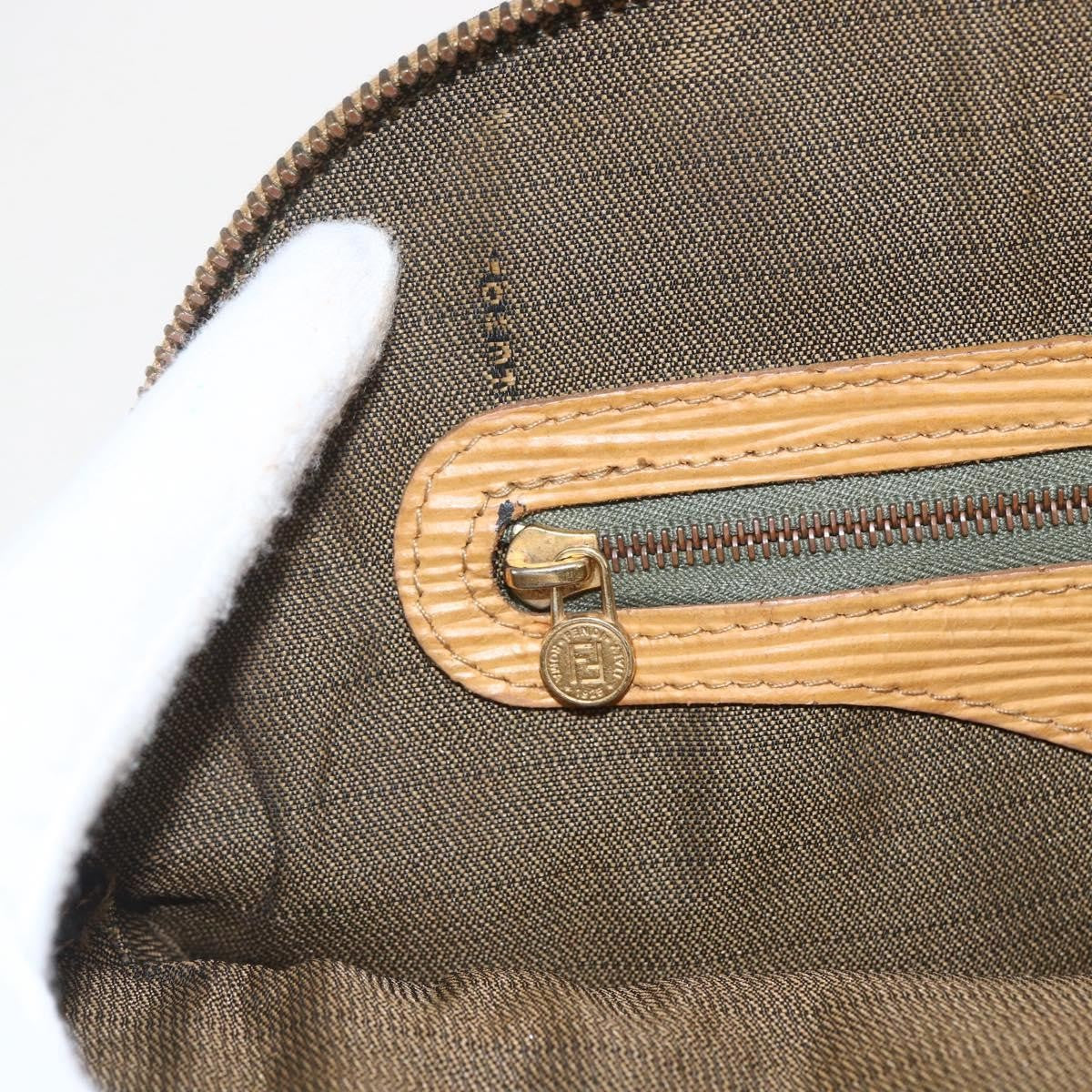 Fendi Vintage Zucca Zucca Brown Canvas Handbag (Pre-Owned)