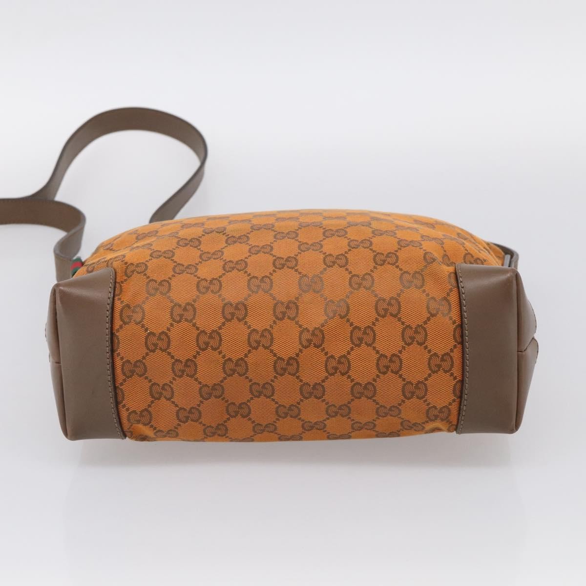Gucci Shoulder Canvas Orange Canvas Shoulder Bag Bag (Pre-Owned)