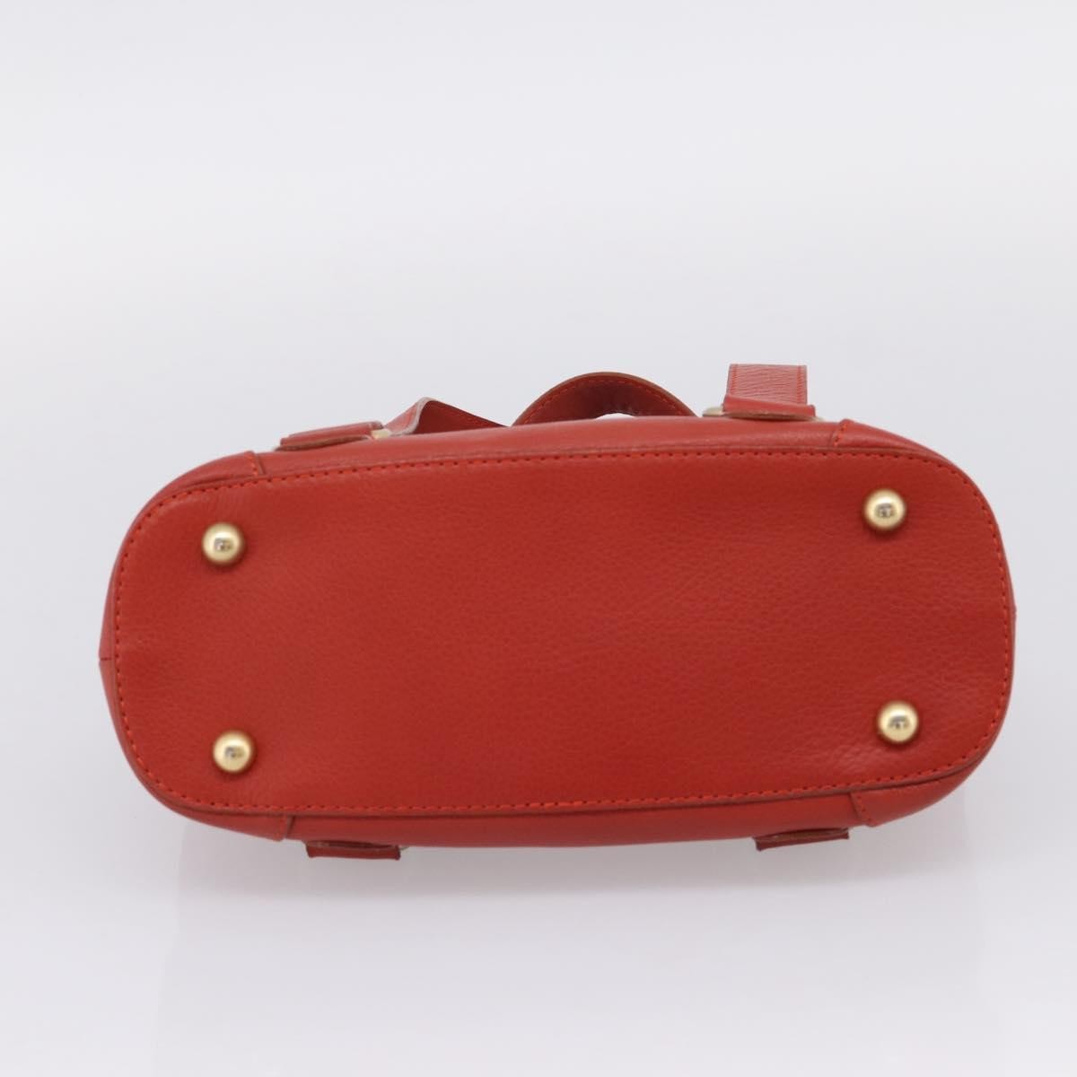 Chloe Handbag Leather Red Leather Handbag (Pre-Owned)