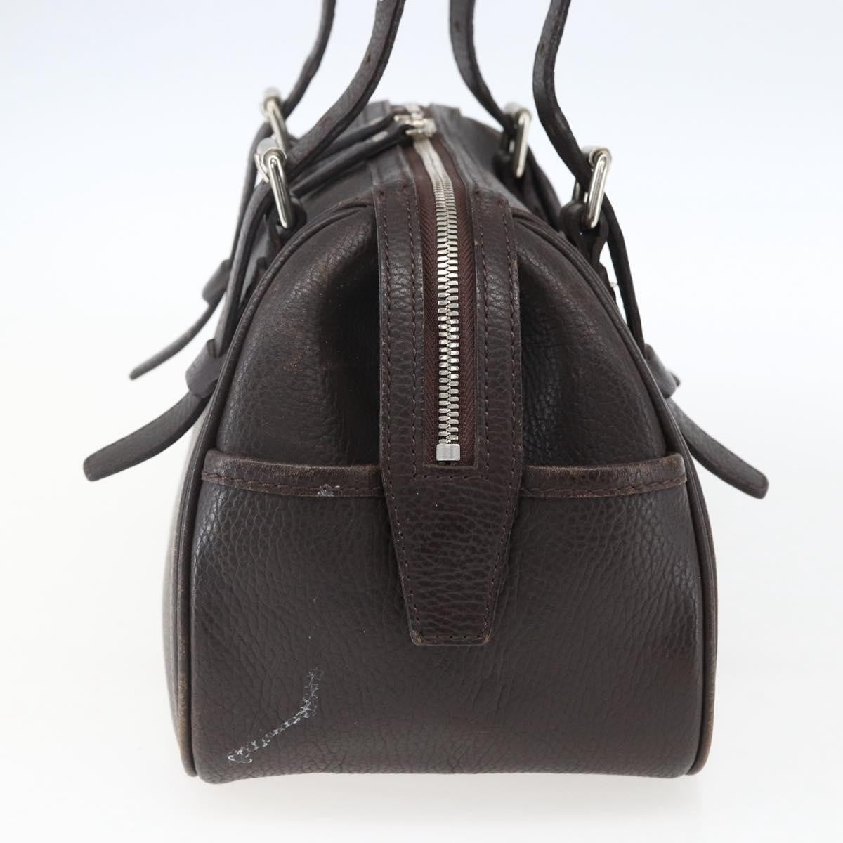 Burberry Vintage Leather Brown Leather Handbag (Pre-Owned)