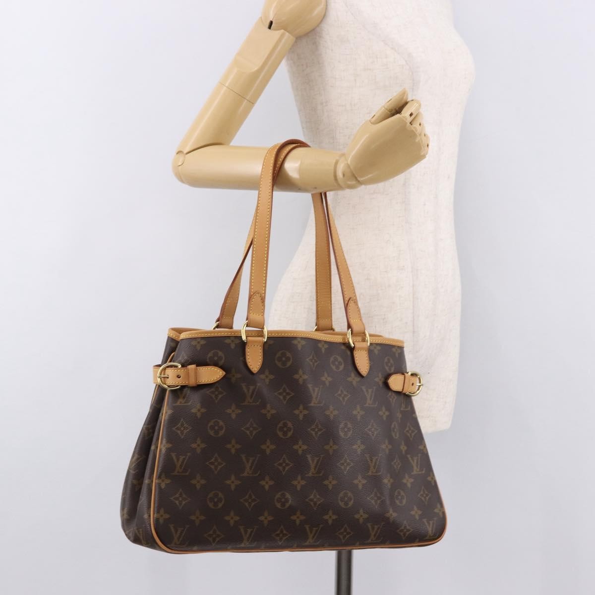 Louis Vuitton Batignolles Monogram Canvas Brown Canvas Shoulder Bag Bag (Pre-Owned)
