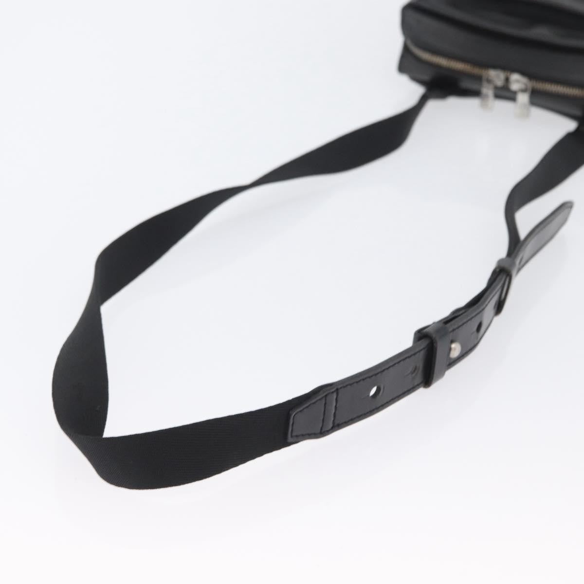 Louis Vuitton Sayan Messenger Taiga Leather And Canvas Black Leather Shoulder Bag Bag (Pre-Owned)