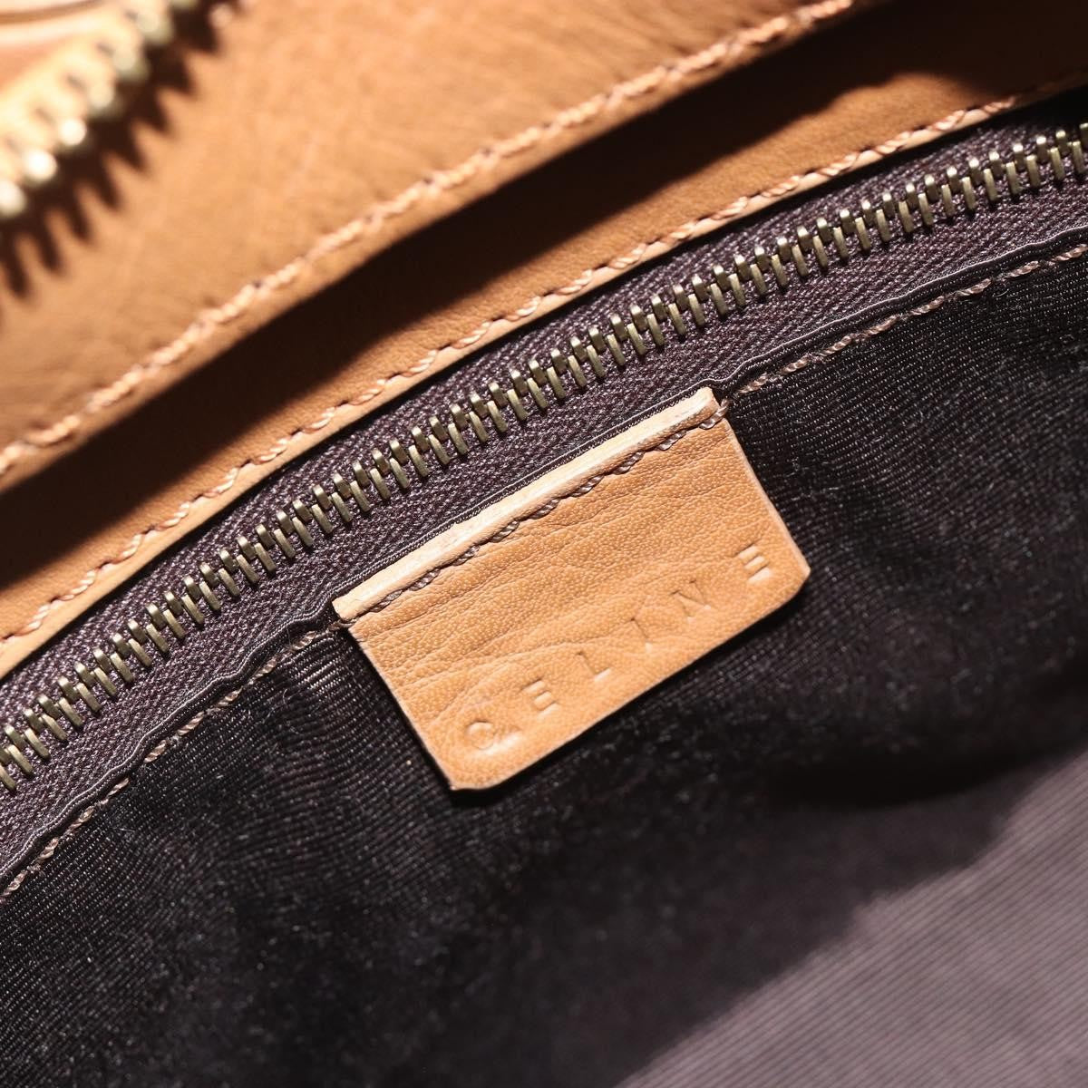 Celine Vintage Leather Brown Leather Handbag (Pre-Owned)
