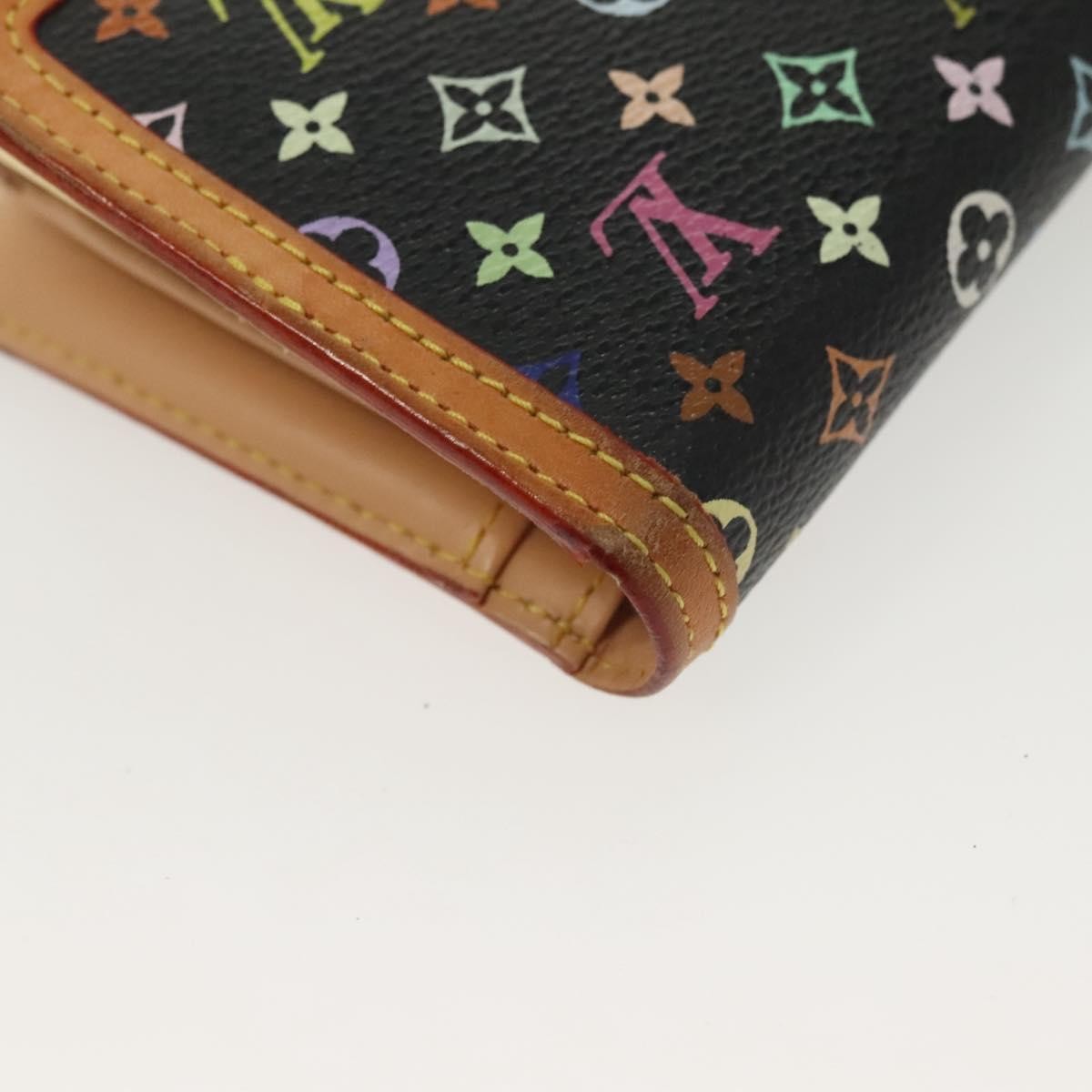 Louis Vuitton Portefeuille Viennois Monogram Canvas Black Canvas Wallets Accessory (Pre-Owned)