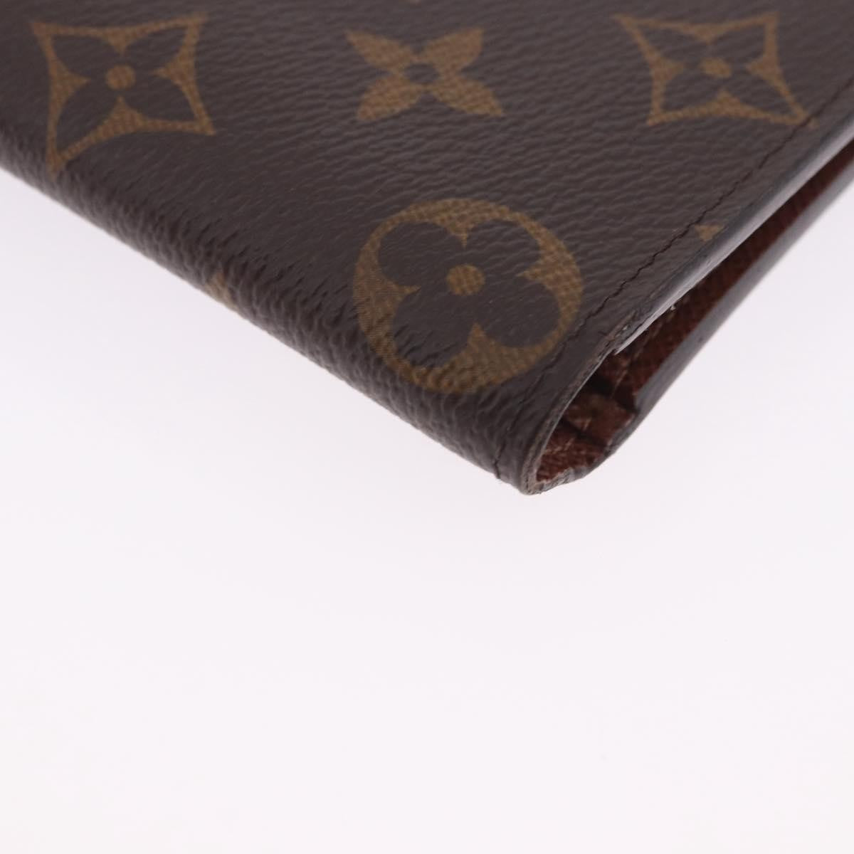 Louis Vuitton Brazza Monogram Canvas Brown Canvas Wallets Accessory (Pre-Owned)