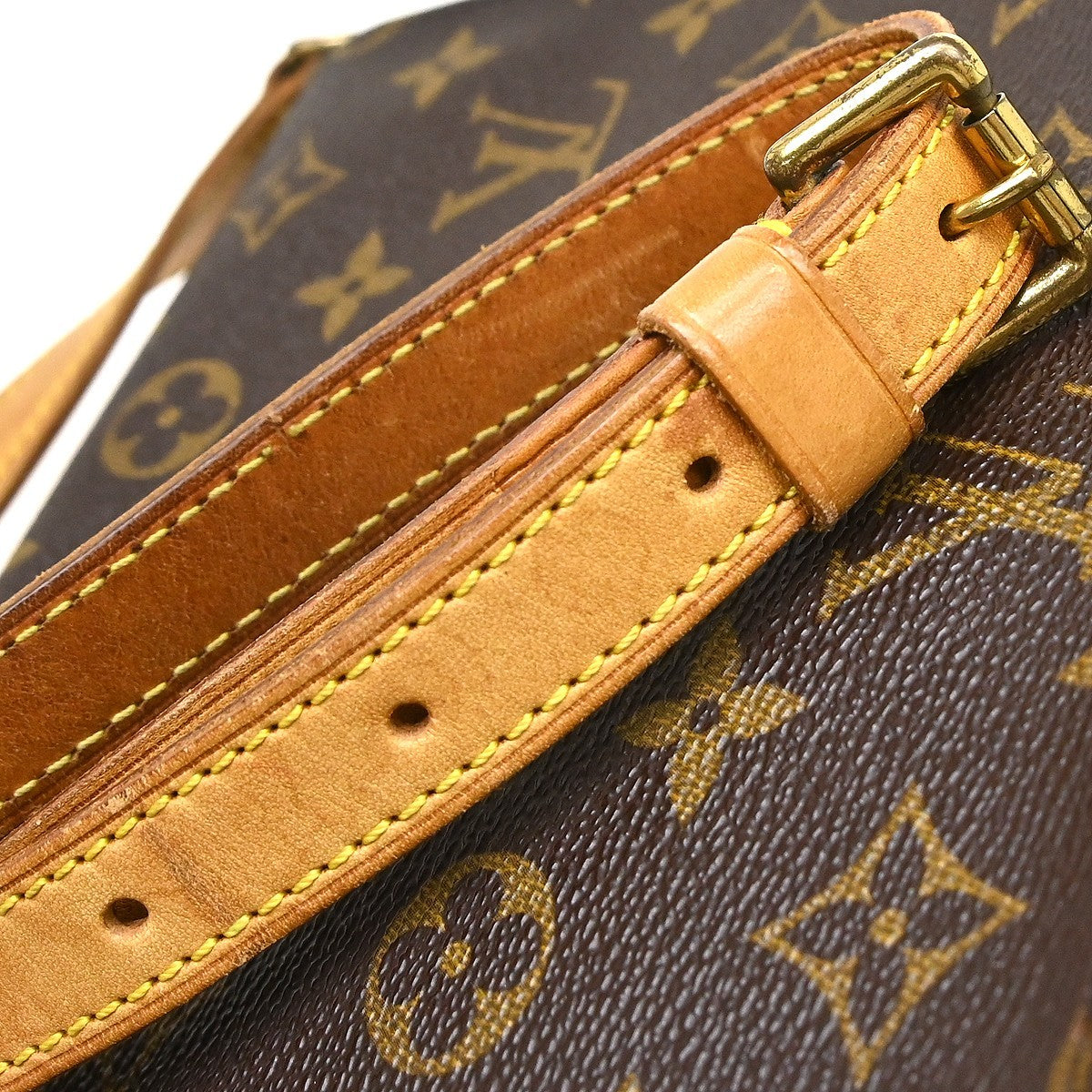 Louis Vuitton Musette Tango Monogram Canvas Brown Canvas Shoulder Bag Bag (Pre-Owned)