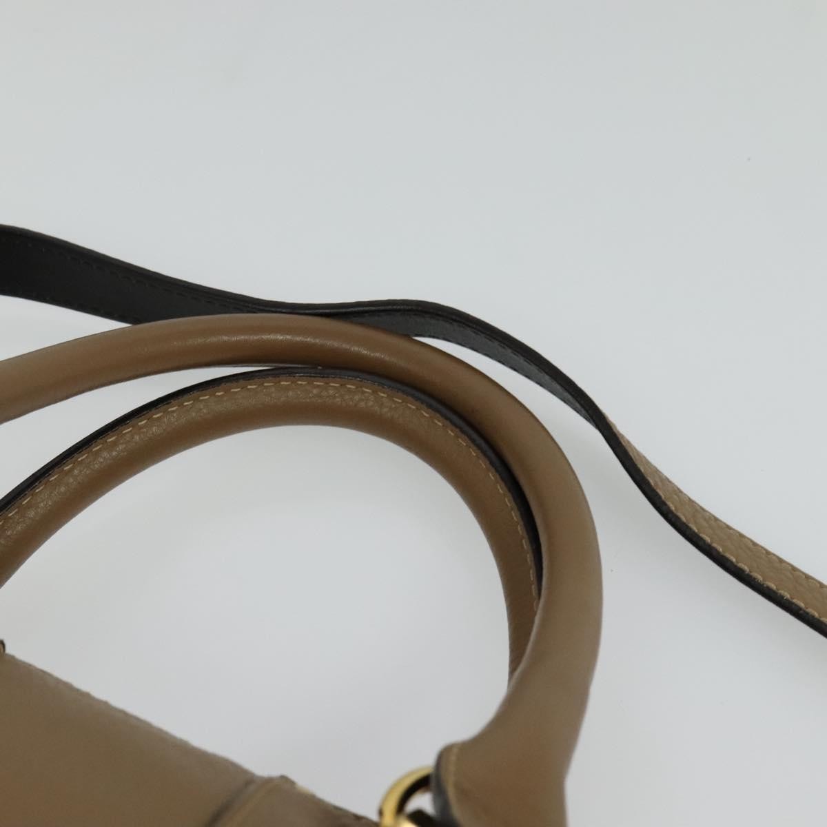 Chloe Hailey Leather Beige Leather Bag (Pre-Owned)