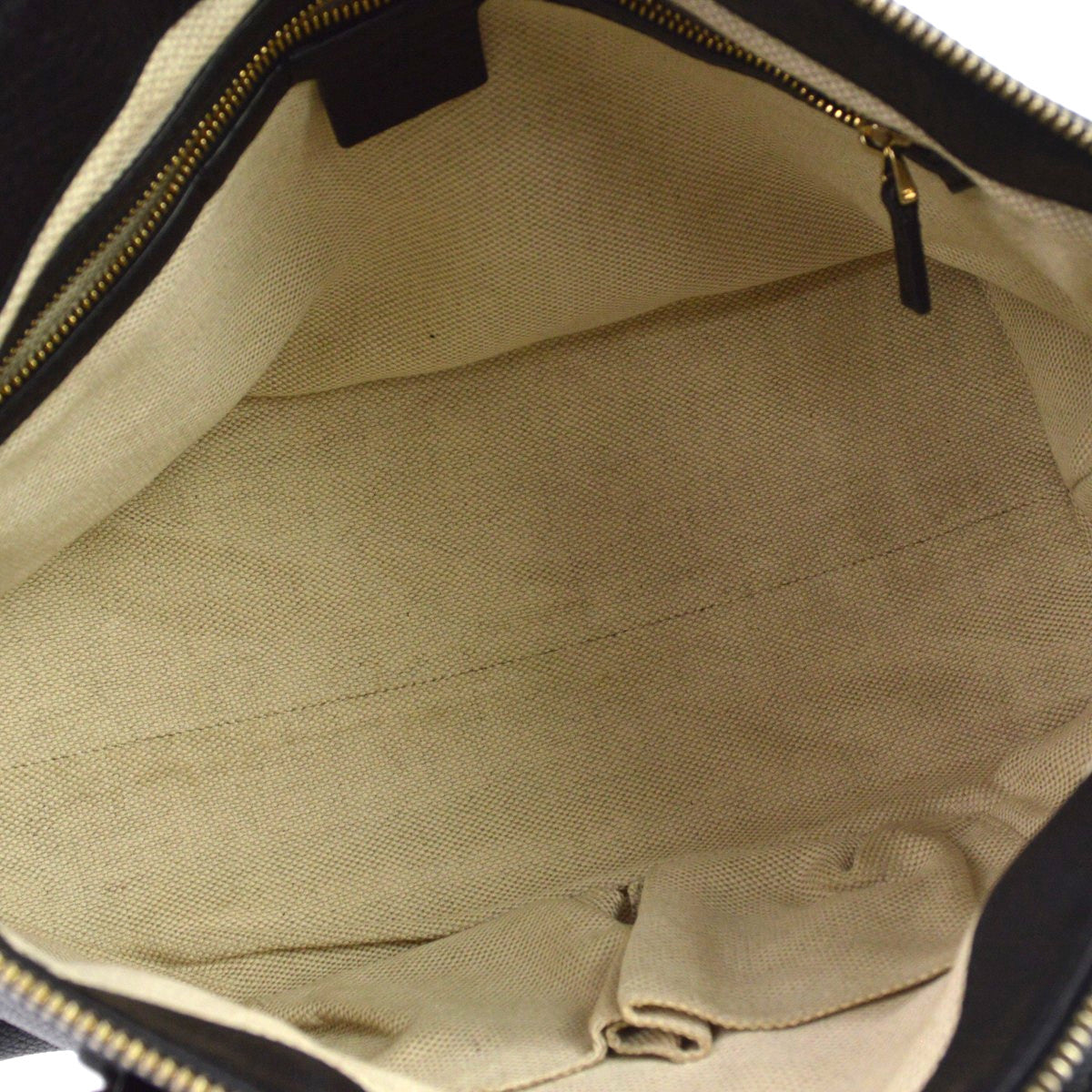 Gucci Soho Working Leather Black Leather Tote Bag Bag (Pre-Owned)