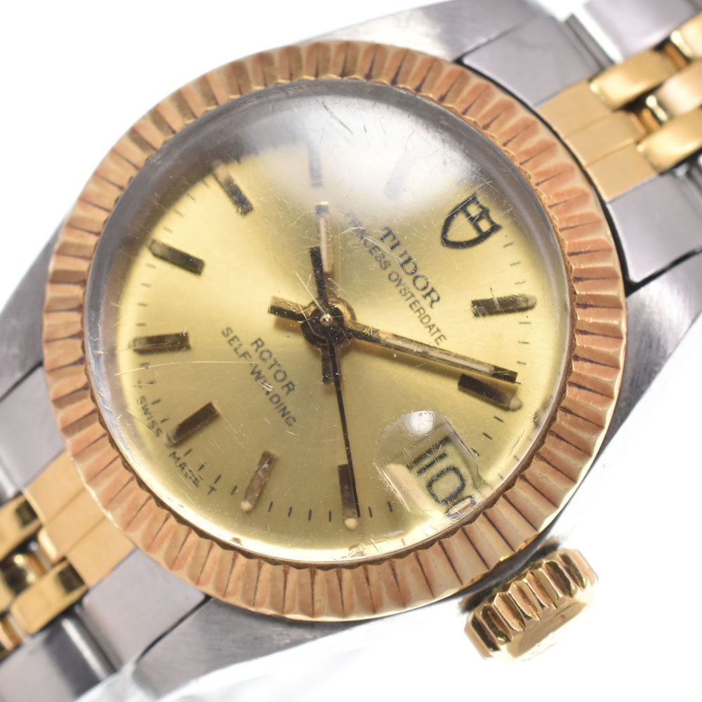 Tudor Princess Oyster Date Automatic Stainless Steel And 18K Yellow Gold Watch (Pre-Owned)