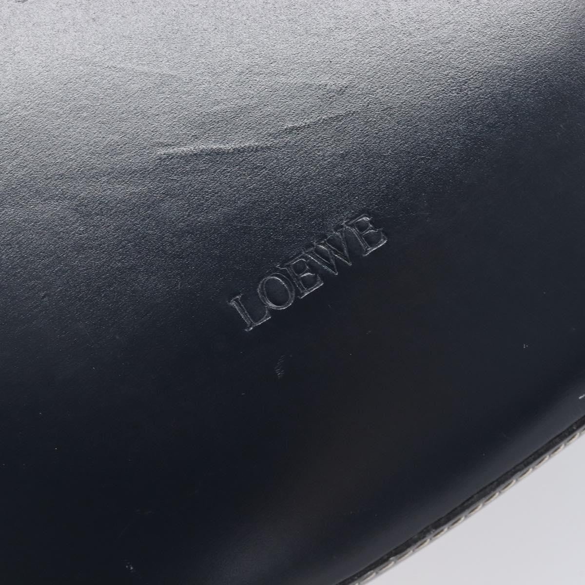 Loewe Vintage Leather Navy Leather Shoulder Bag Bag (Pre-Owned)
