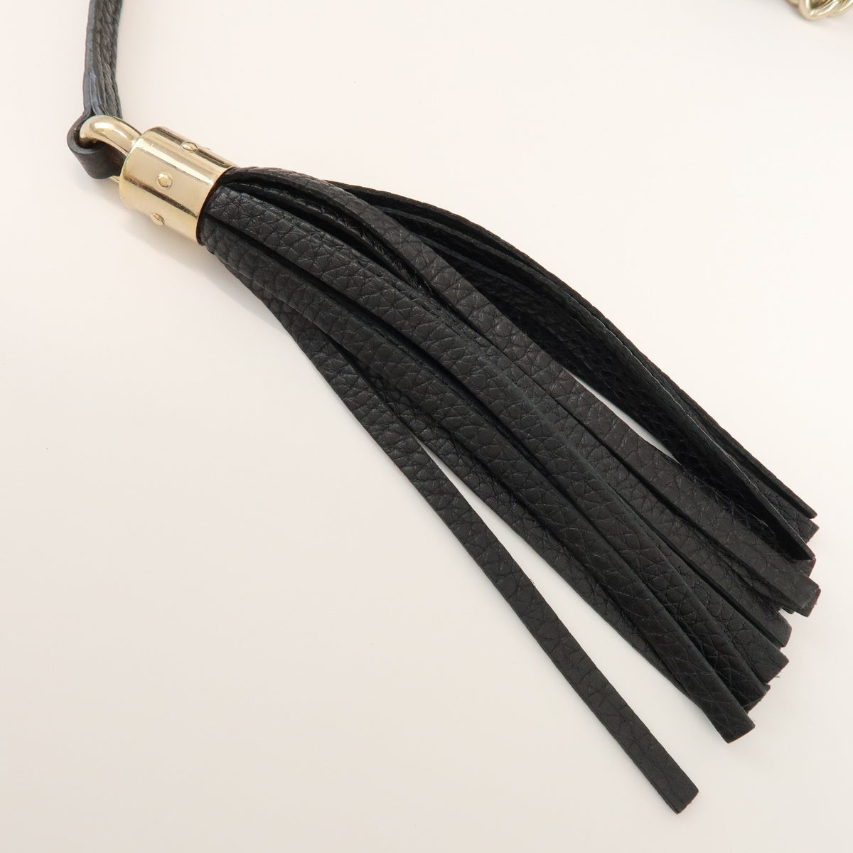 Gucci Soho Chain Strap Leather Black Leather Shoulder Bag Bag (Pre-Owned)