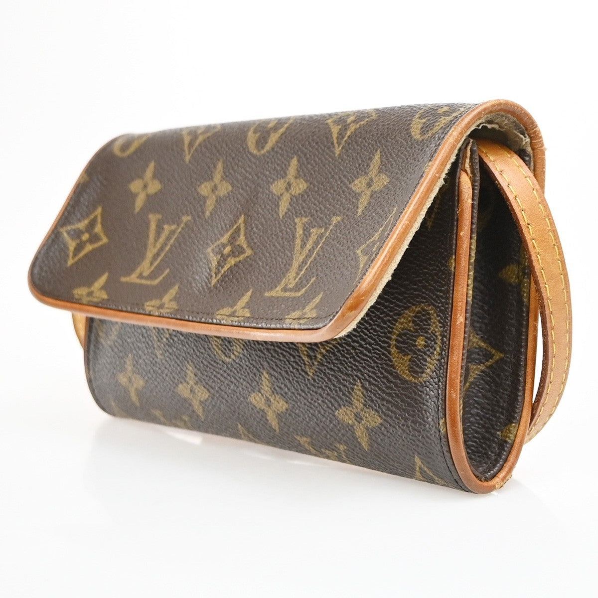 Louis Vuitton Twin Monogram Canvas Brown Canvas Clutche & Pouche Bag (Pre-Owned)
