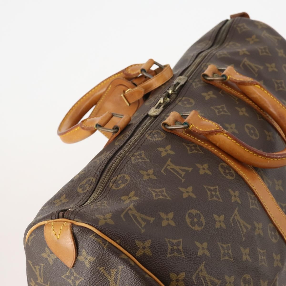 Louis Vuitton Keepall Monogram Canvas Brown Canvas Handbag (Pre-Owned)