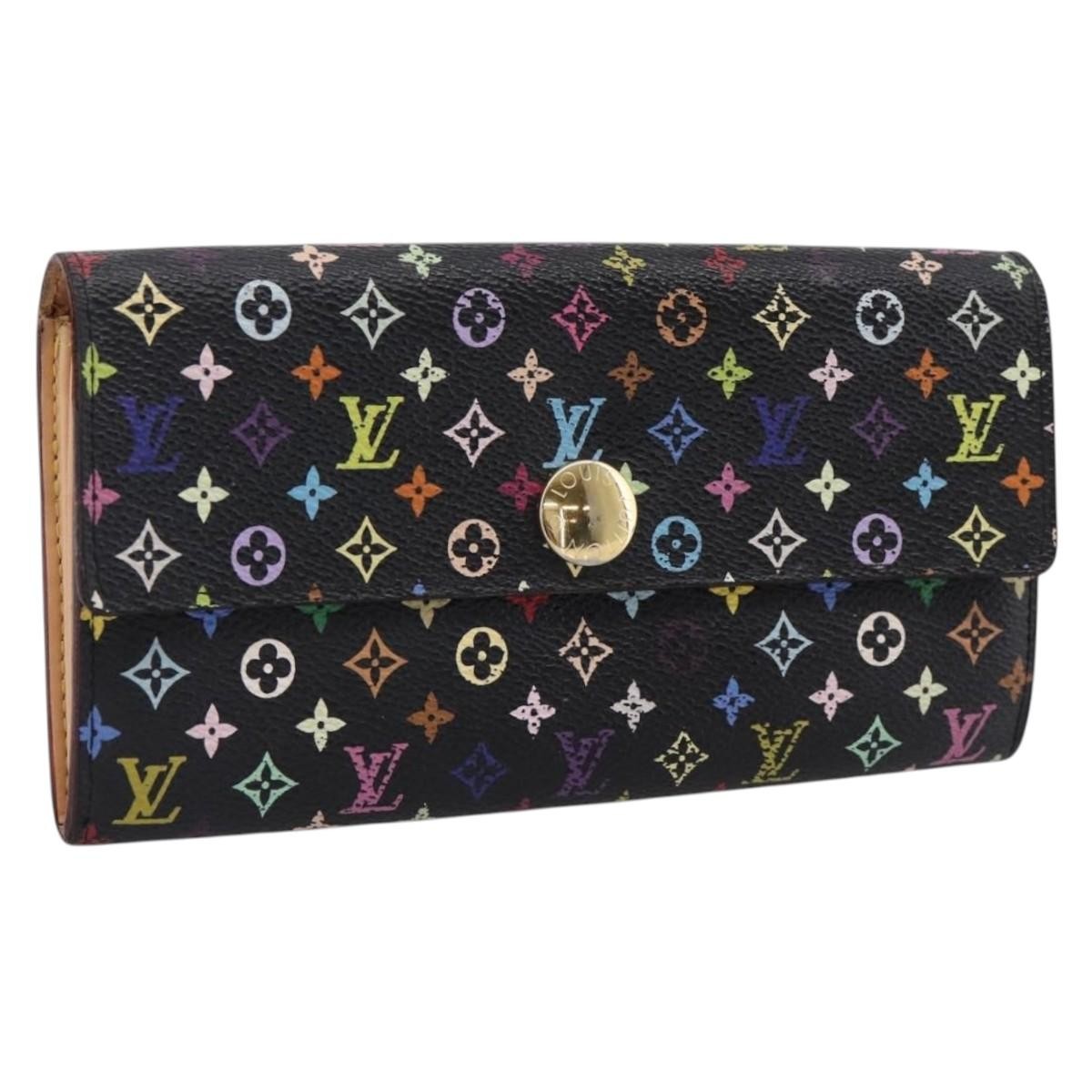 Louis Vuitton Sarah Monogram Multicolor Black Canvas Wallets Accessory (Pre-Owned)