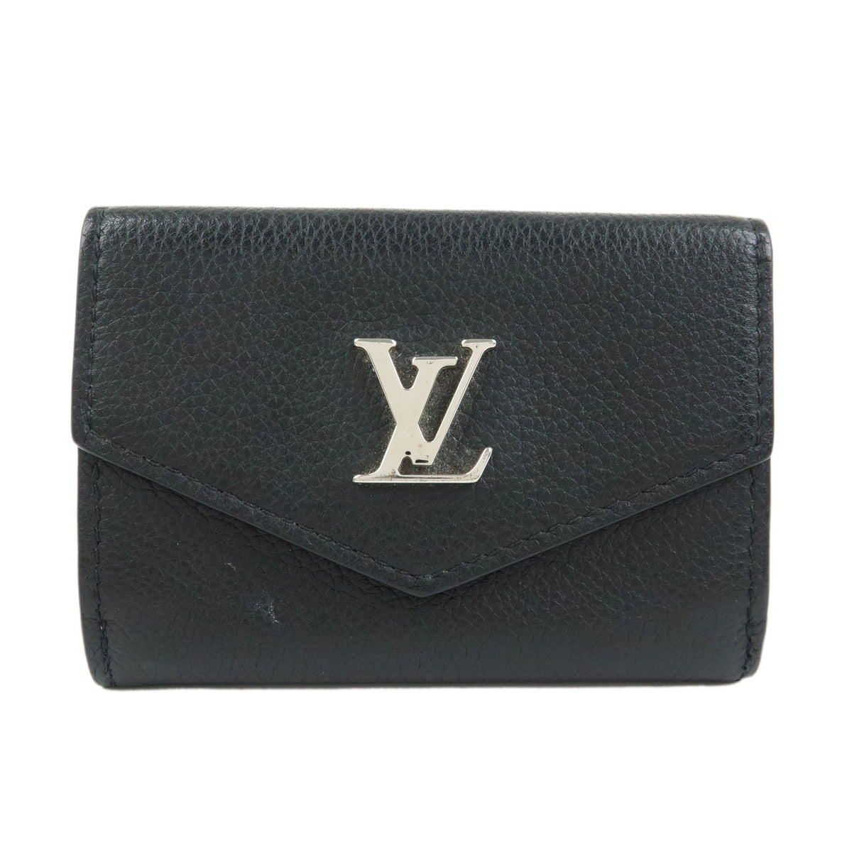 Louis Vuitton Lockmini Leather Black Leather Wallets Accessory (Pre-Owned)