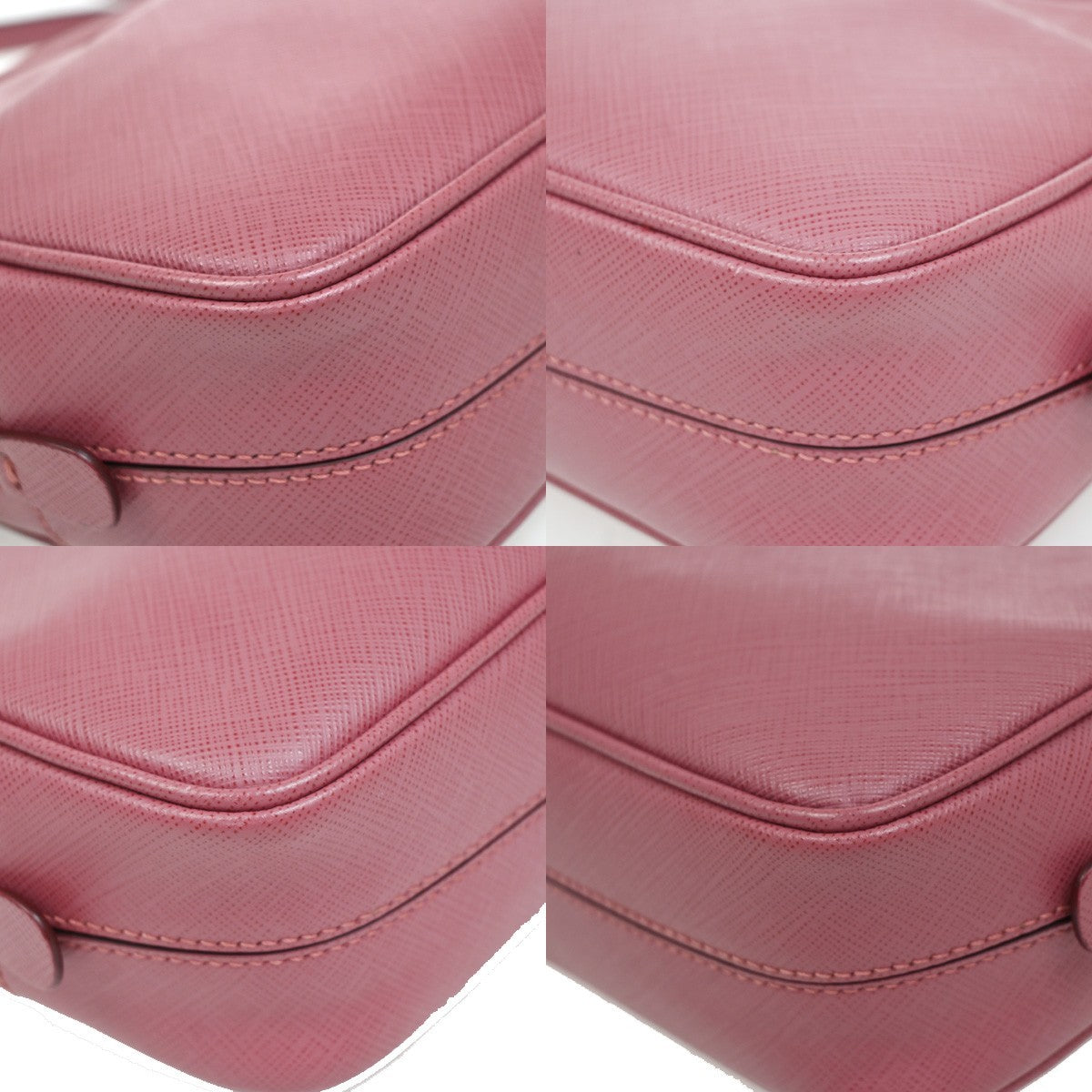 Salvatore Ferragamo Gancini Leather Pink Leather Shoulder Bag Bag (Pre-Owned)