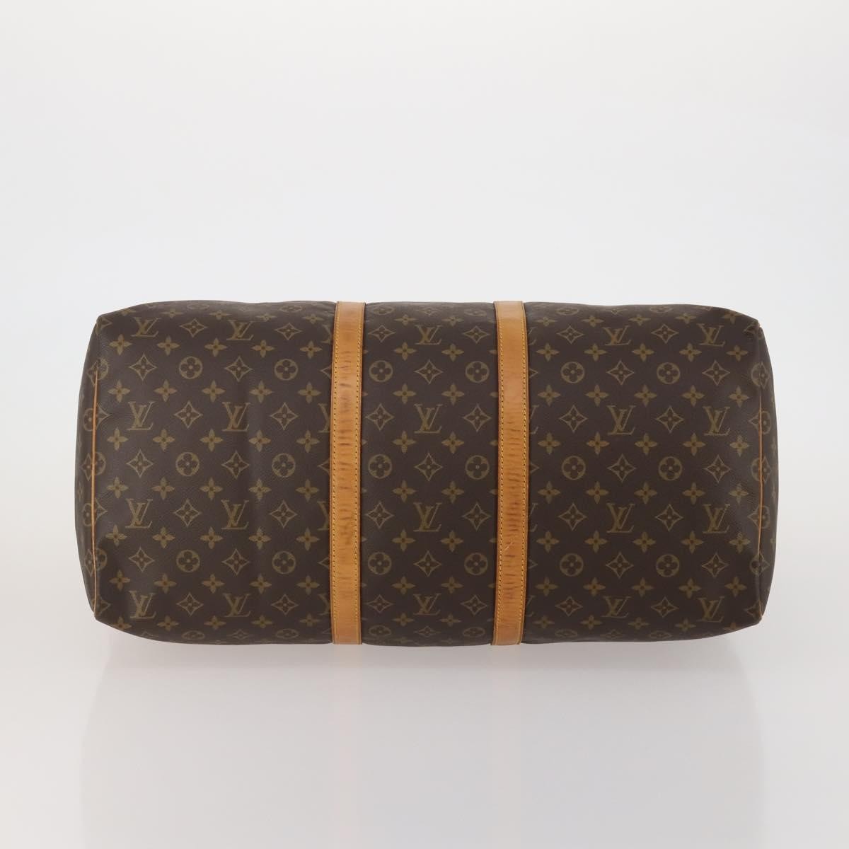 Louis Vuitton Keepall Monogram Brown Canvas Travel Bag Bag (Pre-Owned)