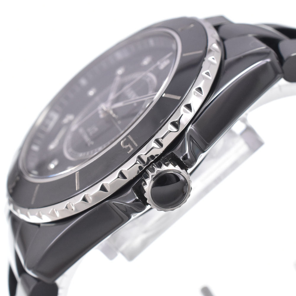 Chanel J12 Automatic Ceramic And Stainless Steel With Diamond Markers Watch (Pre-Owned)