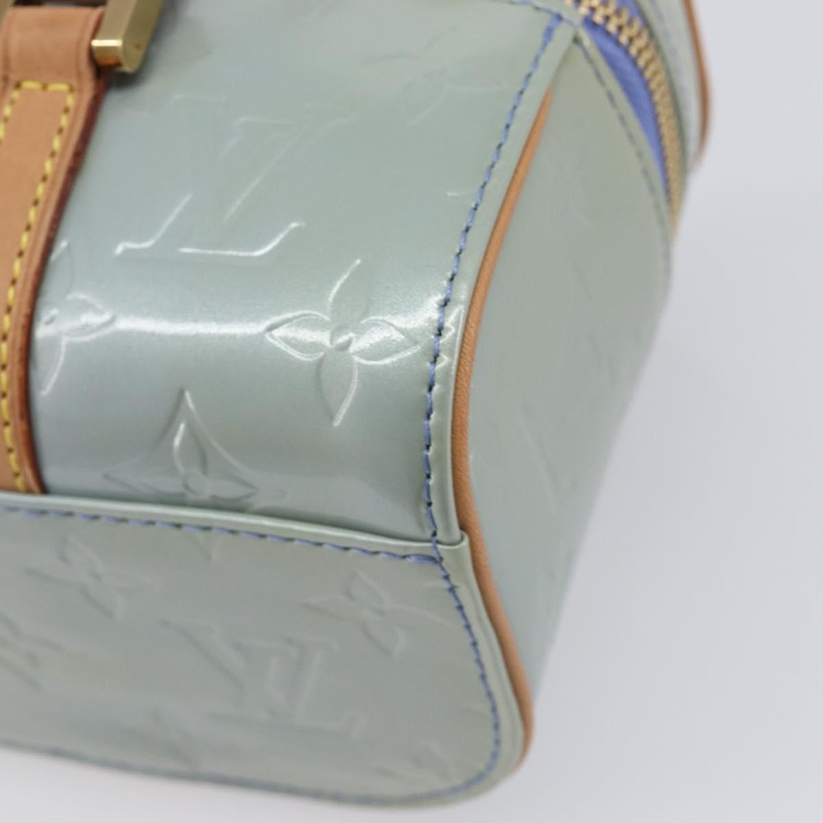 Louis Vuitton Sullivan Horizontal Monogram Vernis Purple Patent_Leather Handbag (Pre-Owned)