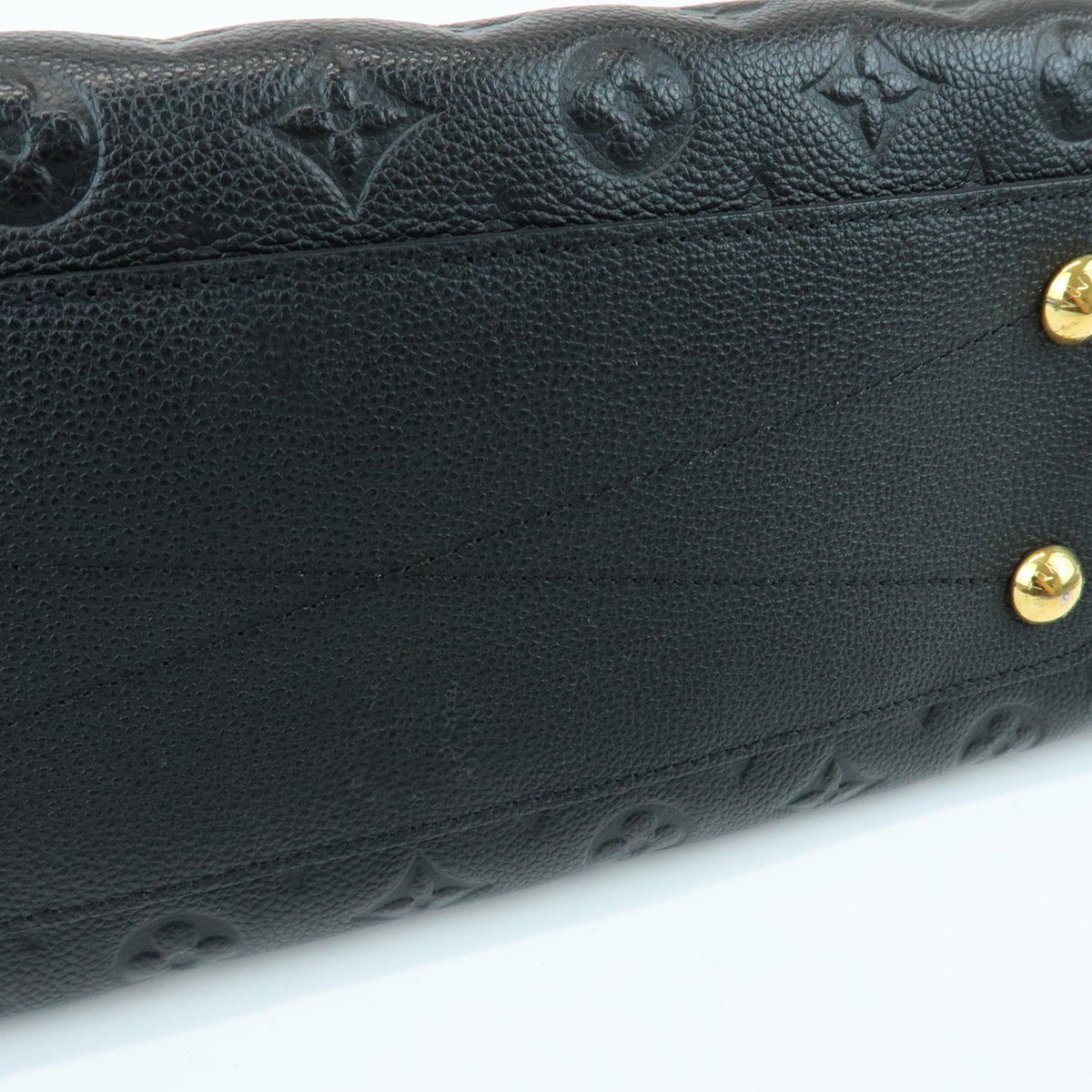 Louis Vuitton Vosges Whipstitch Monogram Empreinte Leather Black Leather Handbag (Pre-Owned)