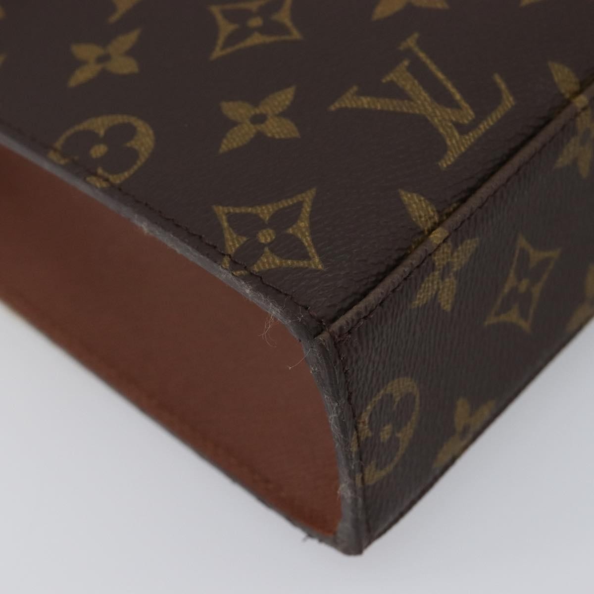 Louis Vuitton Malesherbes Monogram Canvas Brown Canvas Handbag (Pre-Owned)