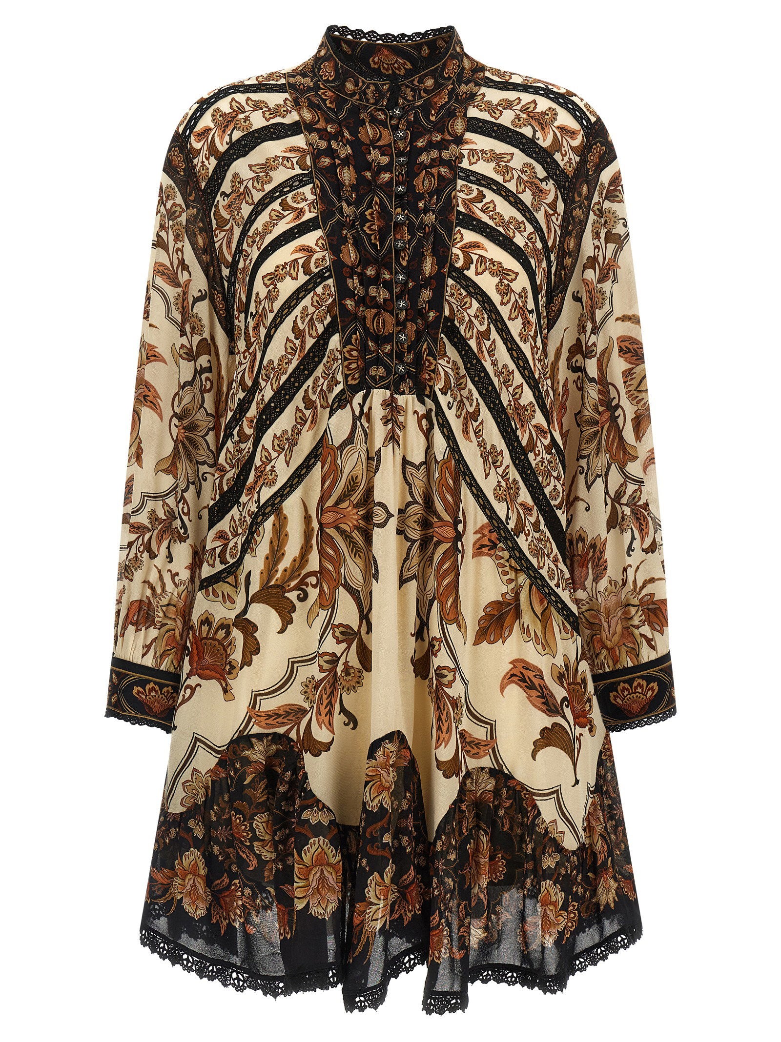 Farm Rio Women's Majestic Garden Sand Dress