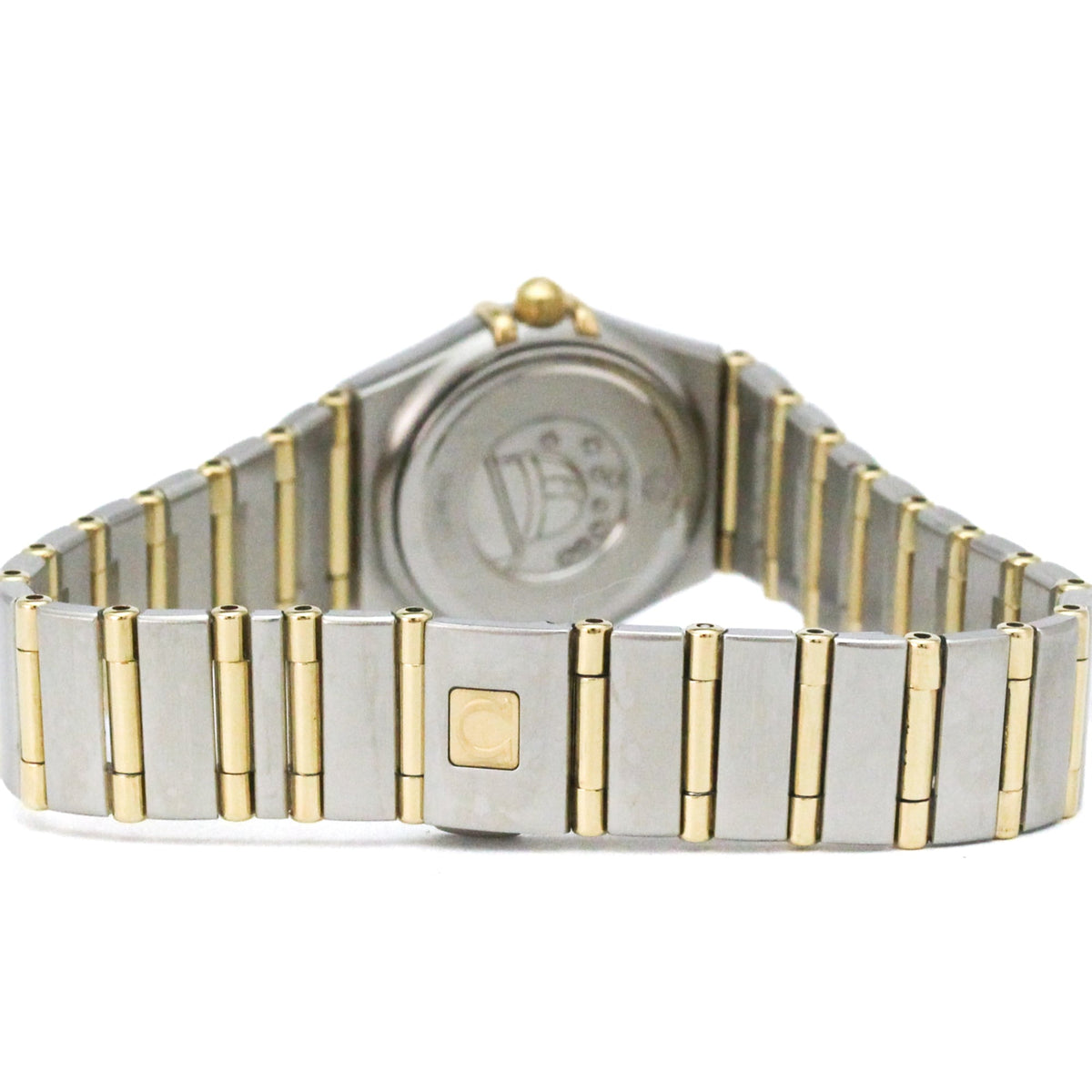 Omega Constellation Quartz Stainless Steel And Rose Gold With Diamond Bezel Watch (Pre-Owned)