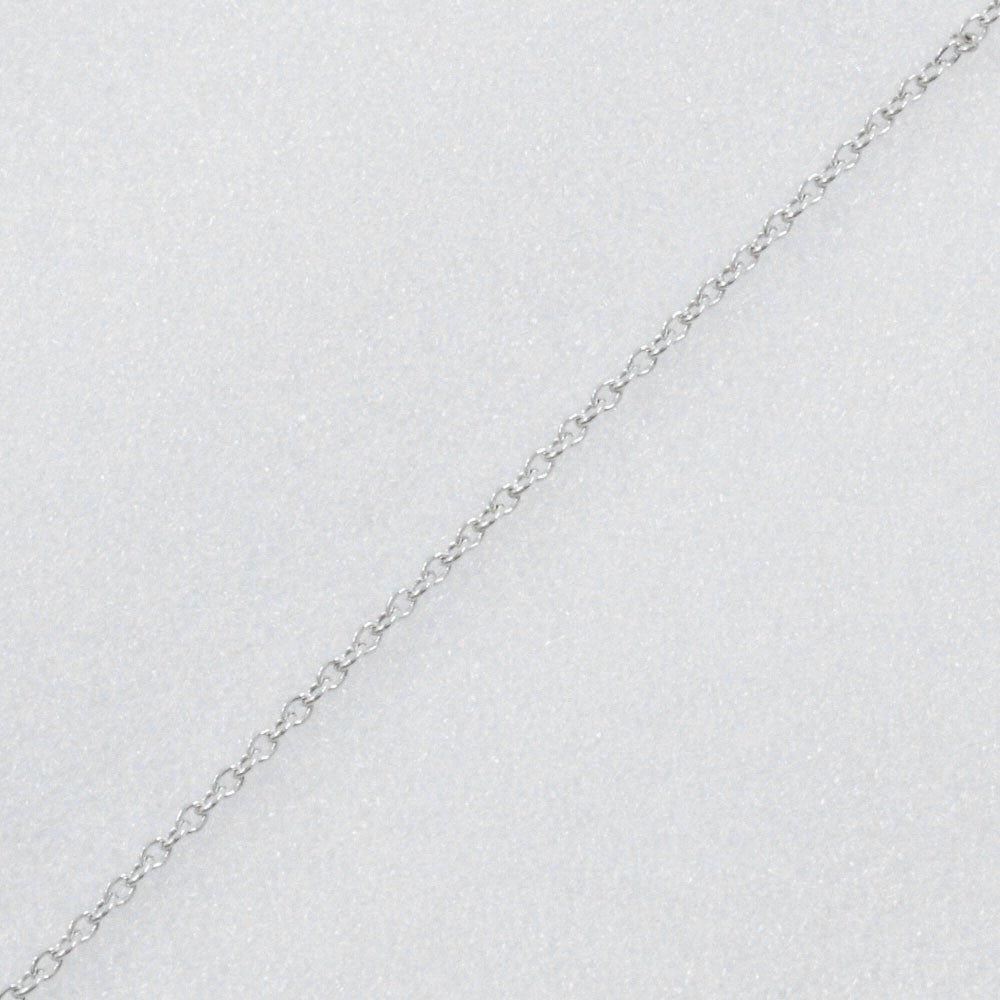 Tiffany & Co. Elsa Peretti Open Heart Pendant Sterling Silver With Diamond Silver Silver Necklace Jewelry (Pre-Owned)