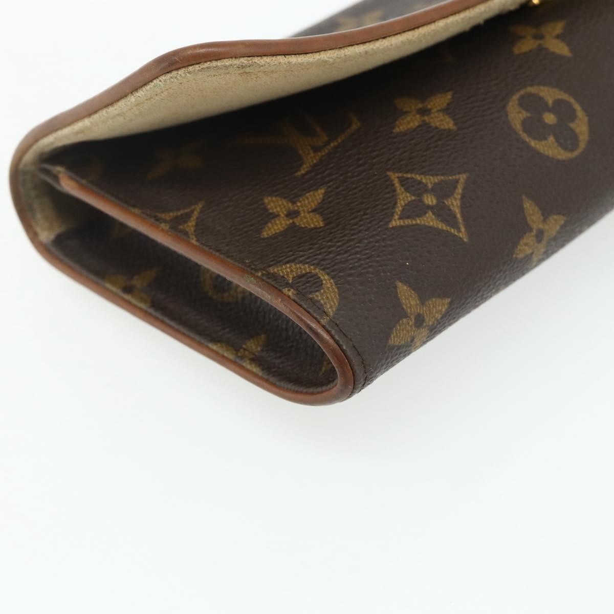 Louis Vuitton Twin Monogram Canvas Brown Canvas Clutche & Pouche Bag (Pre-Owned)