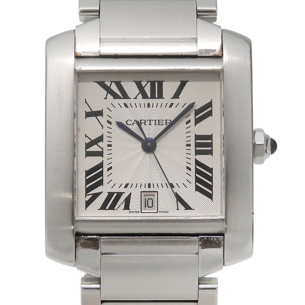 Cartier Tank Francaise Automatic Stainless Steel Watch (Pre-Owned)