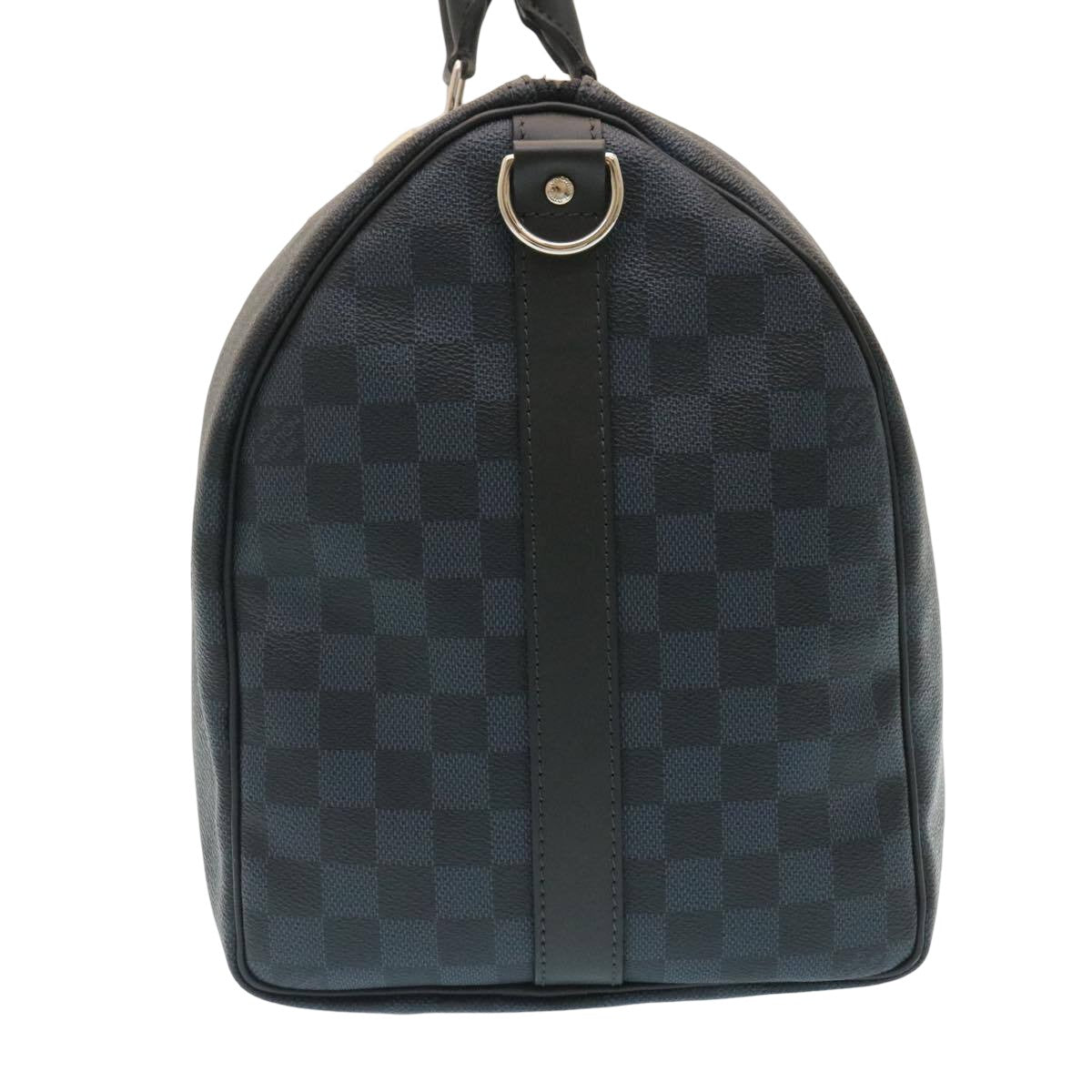 Louis Vuitton Keepall Bandouliere Damier Graphite Blue Canvas Travel Bag Bag (Pre-Owned)