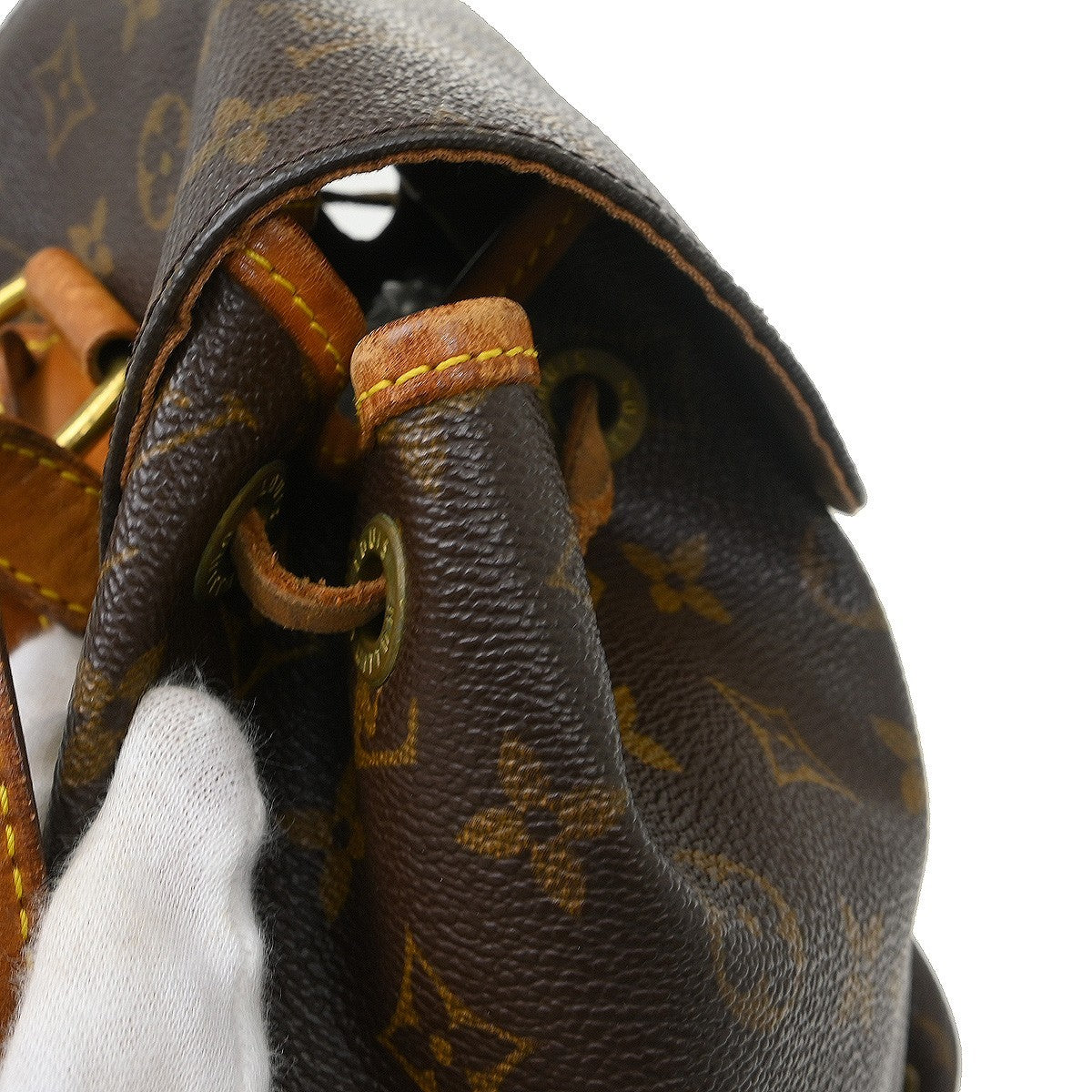 Louis Vuitton Vintage Montsouris Monogram Canvas Brown Canvas Backpack Bag (Pre-Owned)