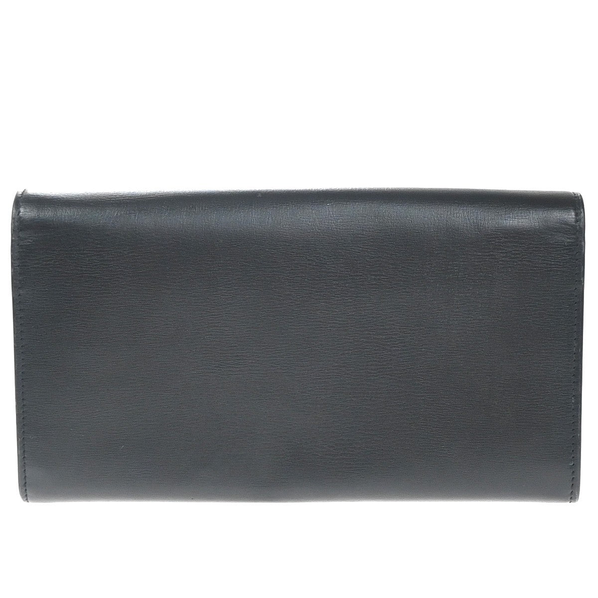 Saint Laurent Bellechasse Flap Leather Black Leather Wallets Accessory (Pre-Owned)
