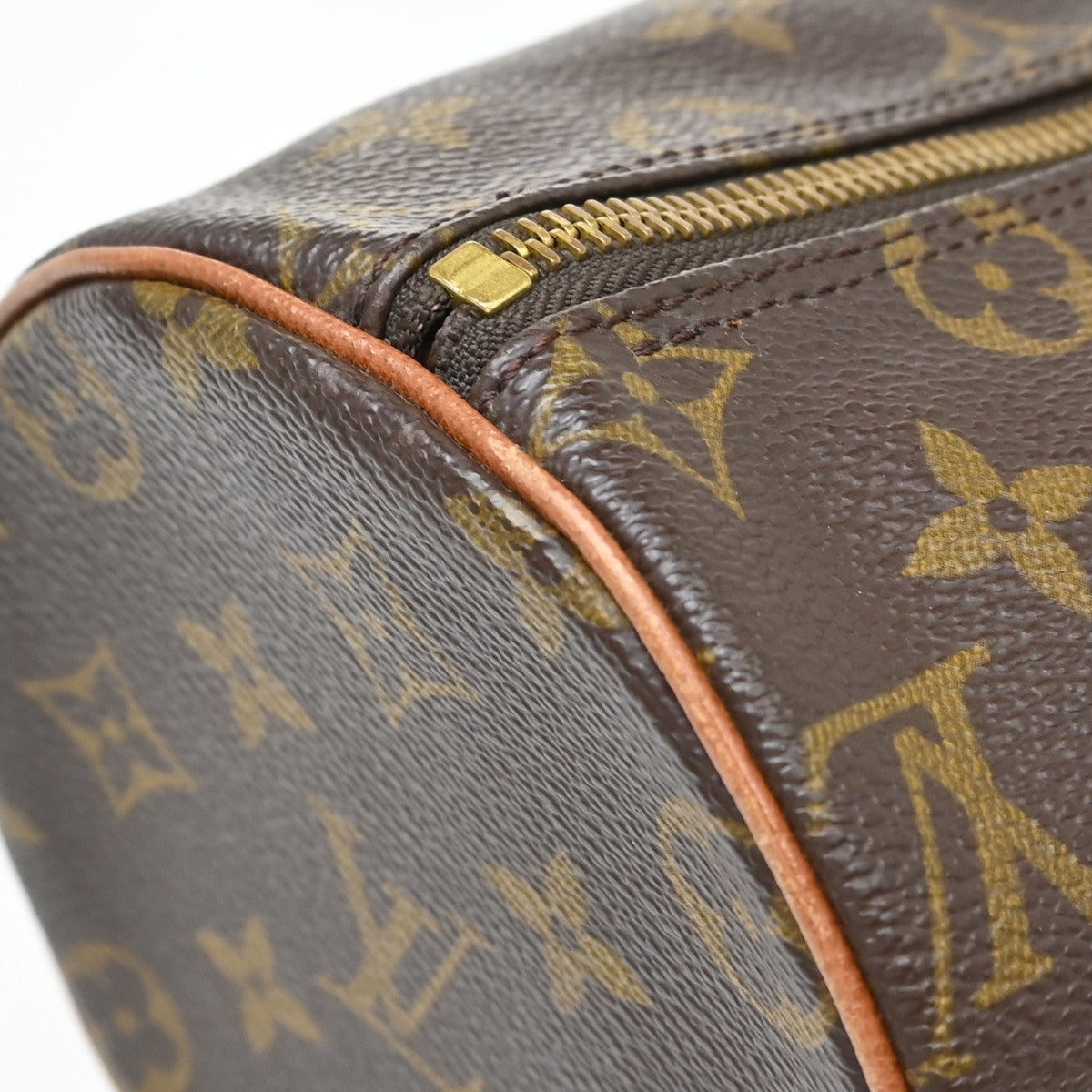 Louis Vuitton Papillon Monogram Canvas Brown Canvas Handbag (Pre-Owned)