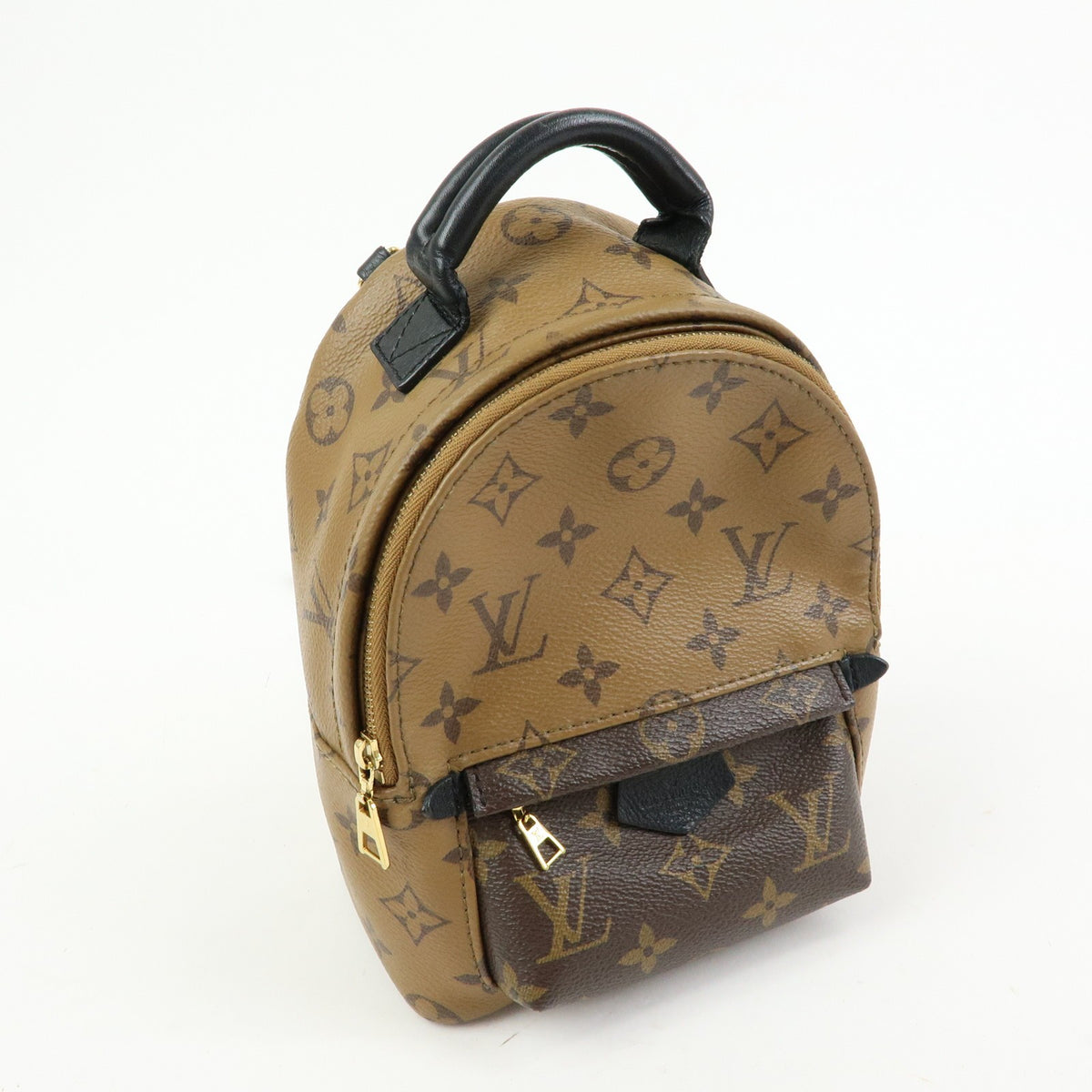 Louis Vuitton Palm Springs Reverse Monogram Canvas Brown Canvas Backpack Bag (Pre-Owned)