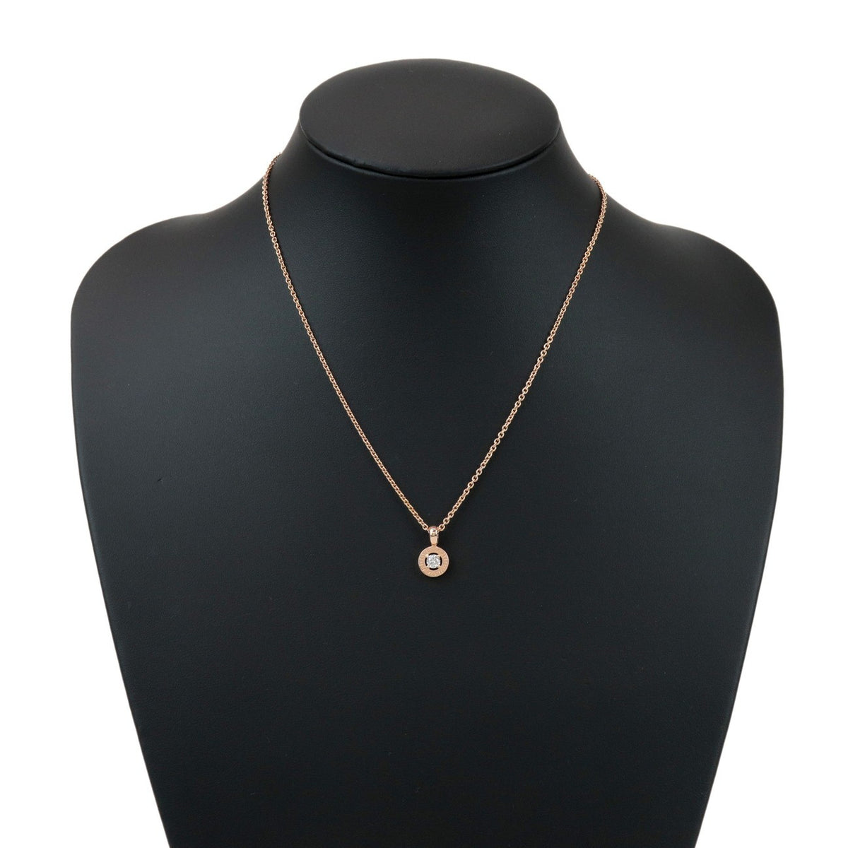 Bvlgari Bvlgari Bvlgari Solitaire Pendant 18K White Gold With Diamond Gold Rose_Gold Necklace Jewelry (Pre-Owned)